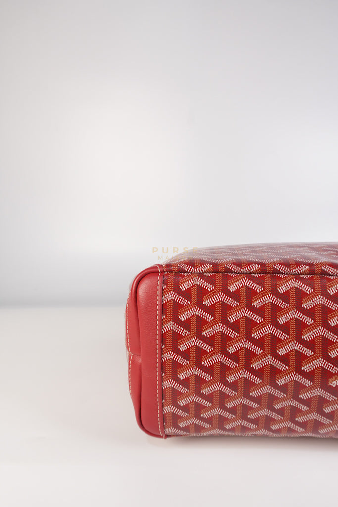 Artois PM Tote Bag in Red Goyardine Canvas | Purse Maison Luxury Bags Shop