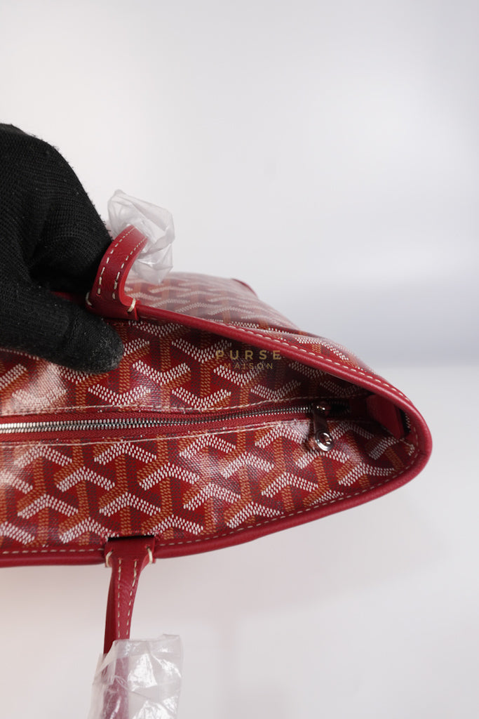 Artois PM Tote Bag in Red Goyardine Canvas | Purse Maison Luxury Bags Shop