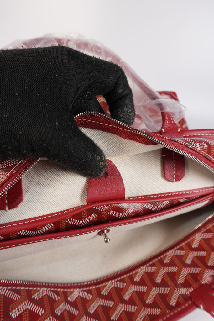 Artois PM Tote Bag in Red Goyardine Canvas | Purse Maison Luxury Bags Shop