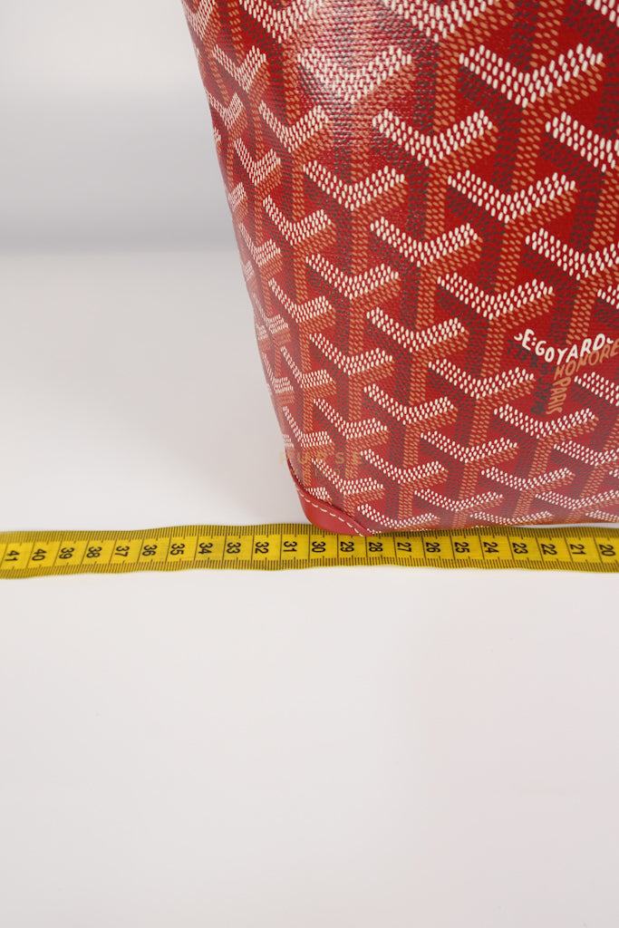 Artois PM Tote Bag in Red Goyardine Canvas | Purse Maison Luxury Bags Shop