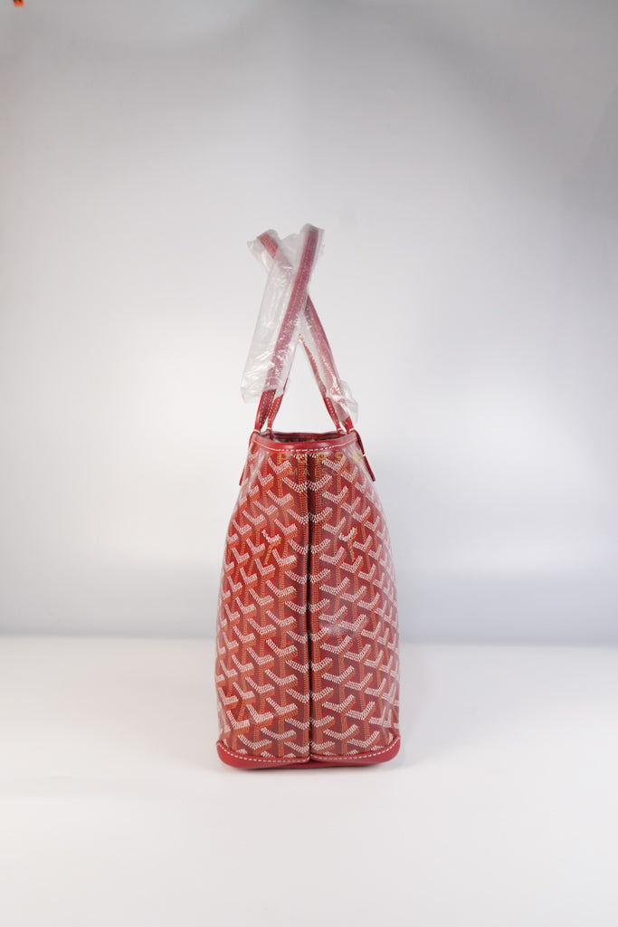 Artois PM Tote Bag in Red Goyardine Canvas | Purse Maison Luxury Bags Shop