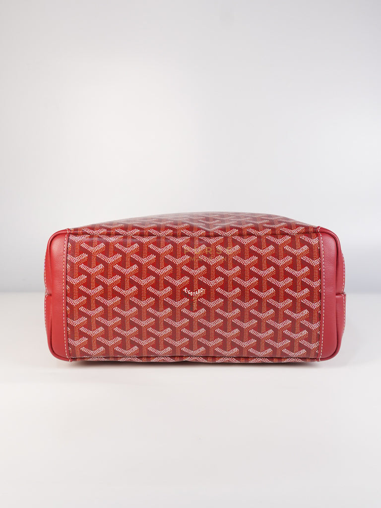 Artois PM Tote Bag in Red Goyardine Canvas | Purse Maison Luxury Bags Shop