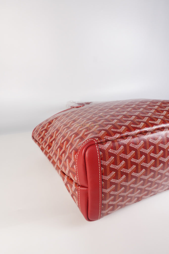 Artois PM Tote Bag in Red Goyardine Canvas | Purse Maison Luxury Bags Shop