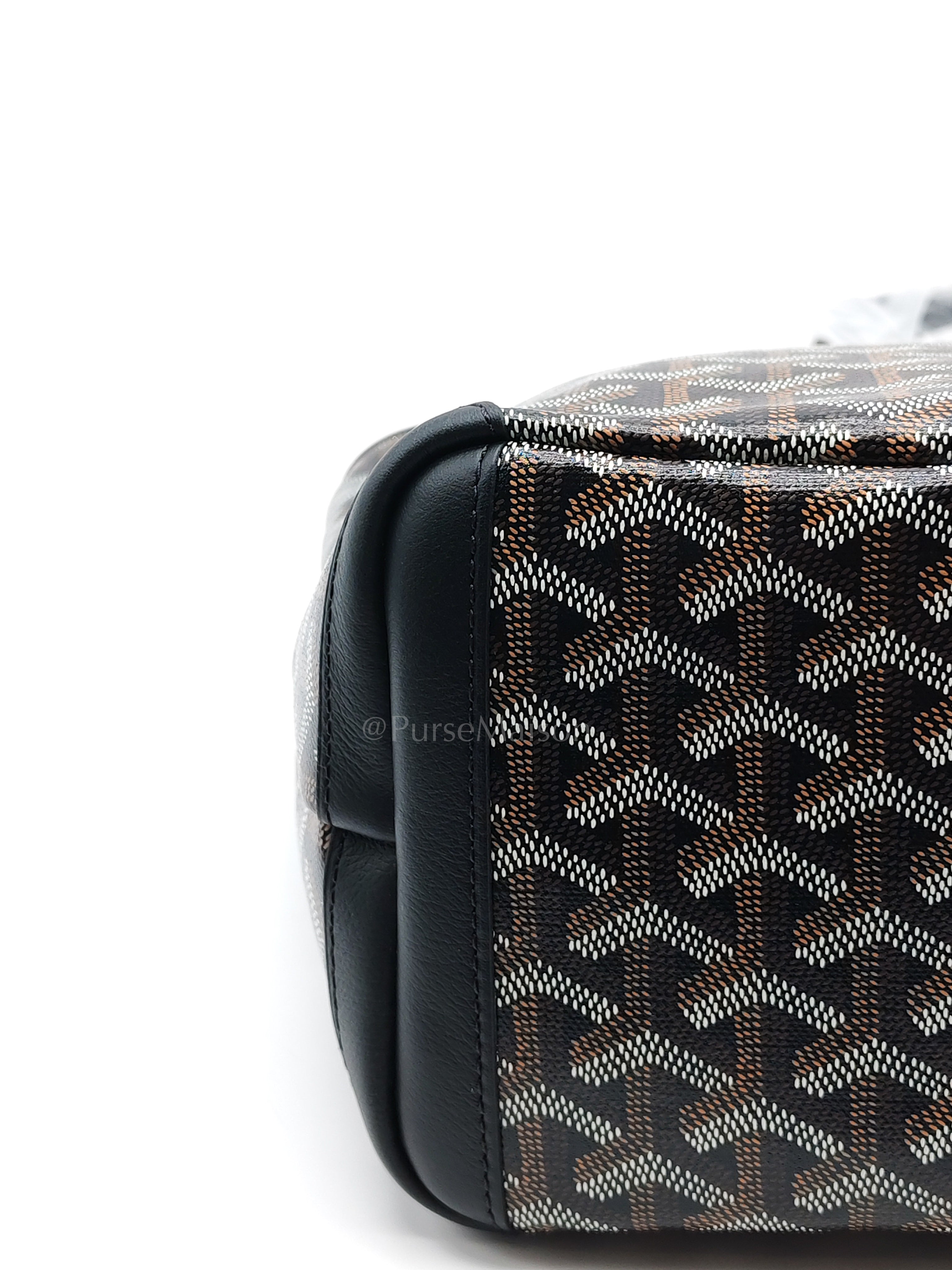 Artois PM Tote in Black Goyardine Canvas | Purse Maison Luxury Bags Shop
