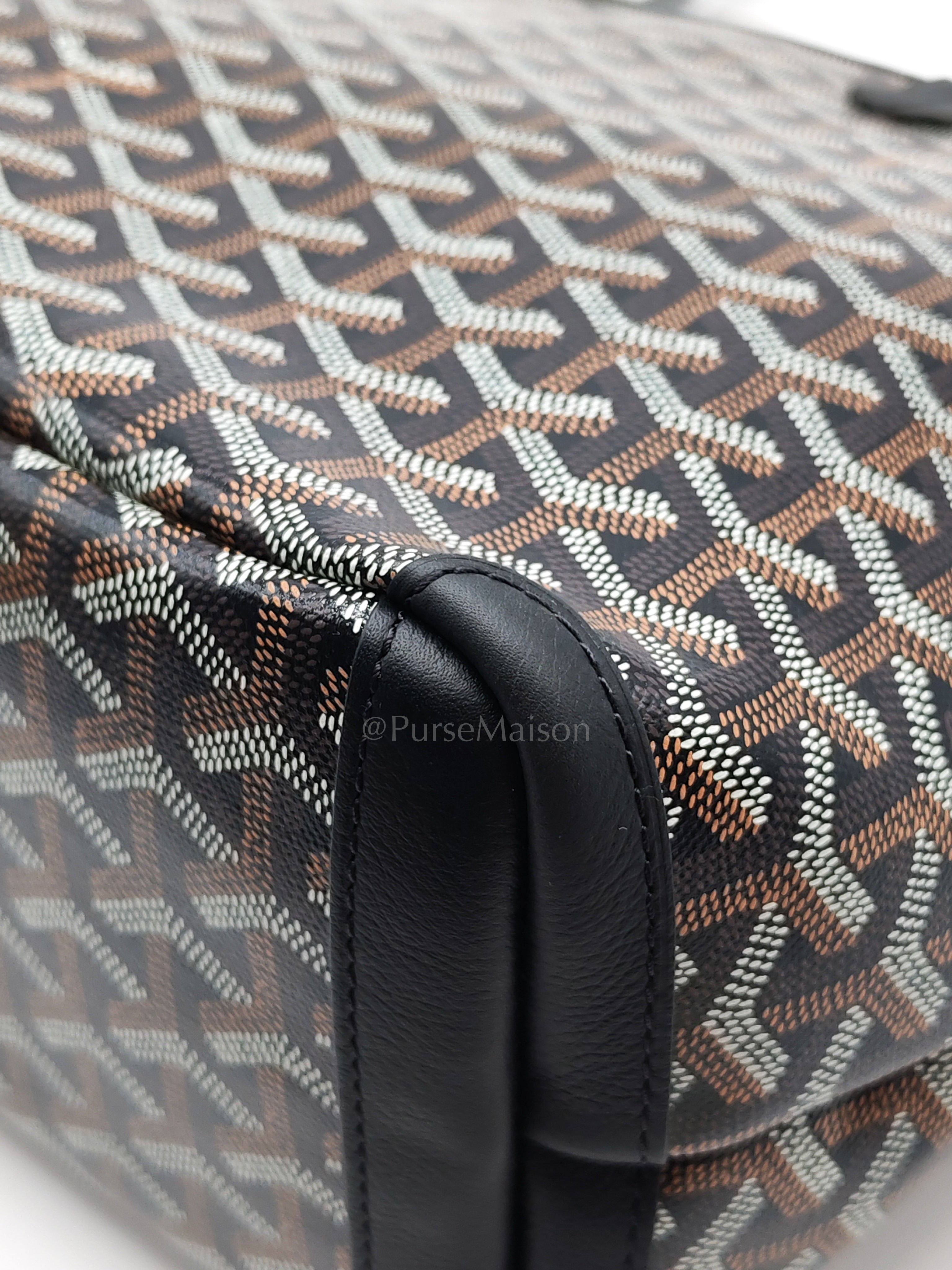 Artois PM Tote in Black Goyardine Canvas | Purse Maison Luxury Bags Shop