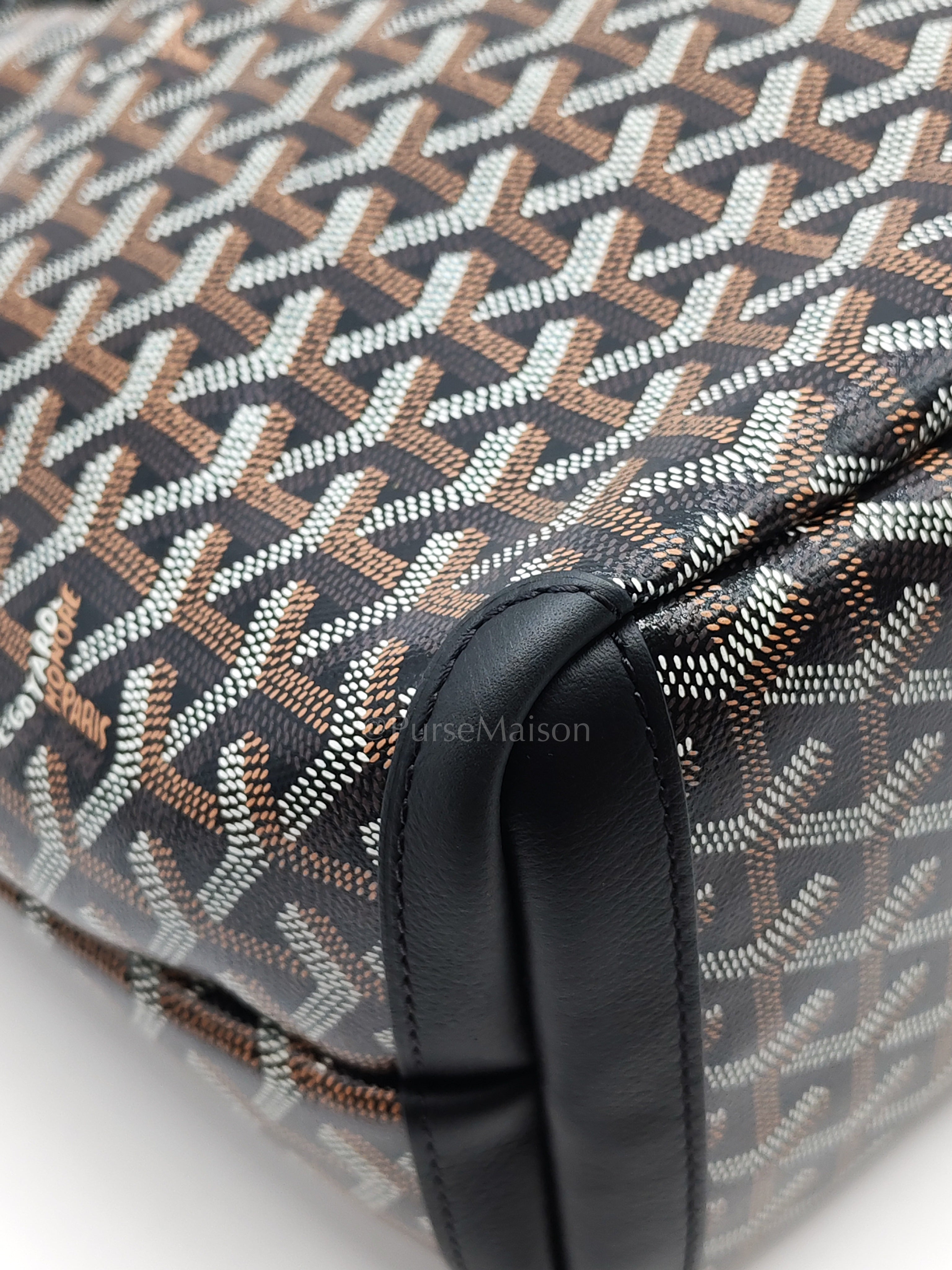 Artois PM Tote in Black Goyardine Canvas | Purse Maison Luxury Bags Shop