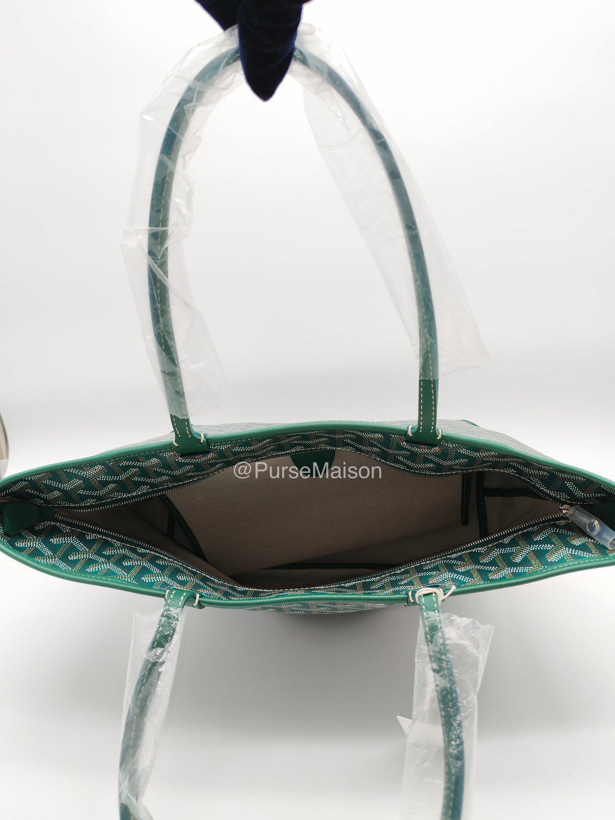 Goyard Artois PM in Green Goyadine Canvas