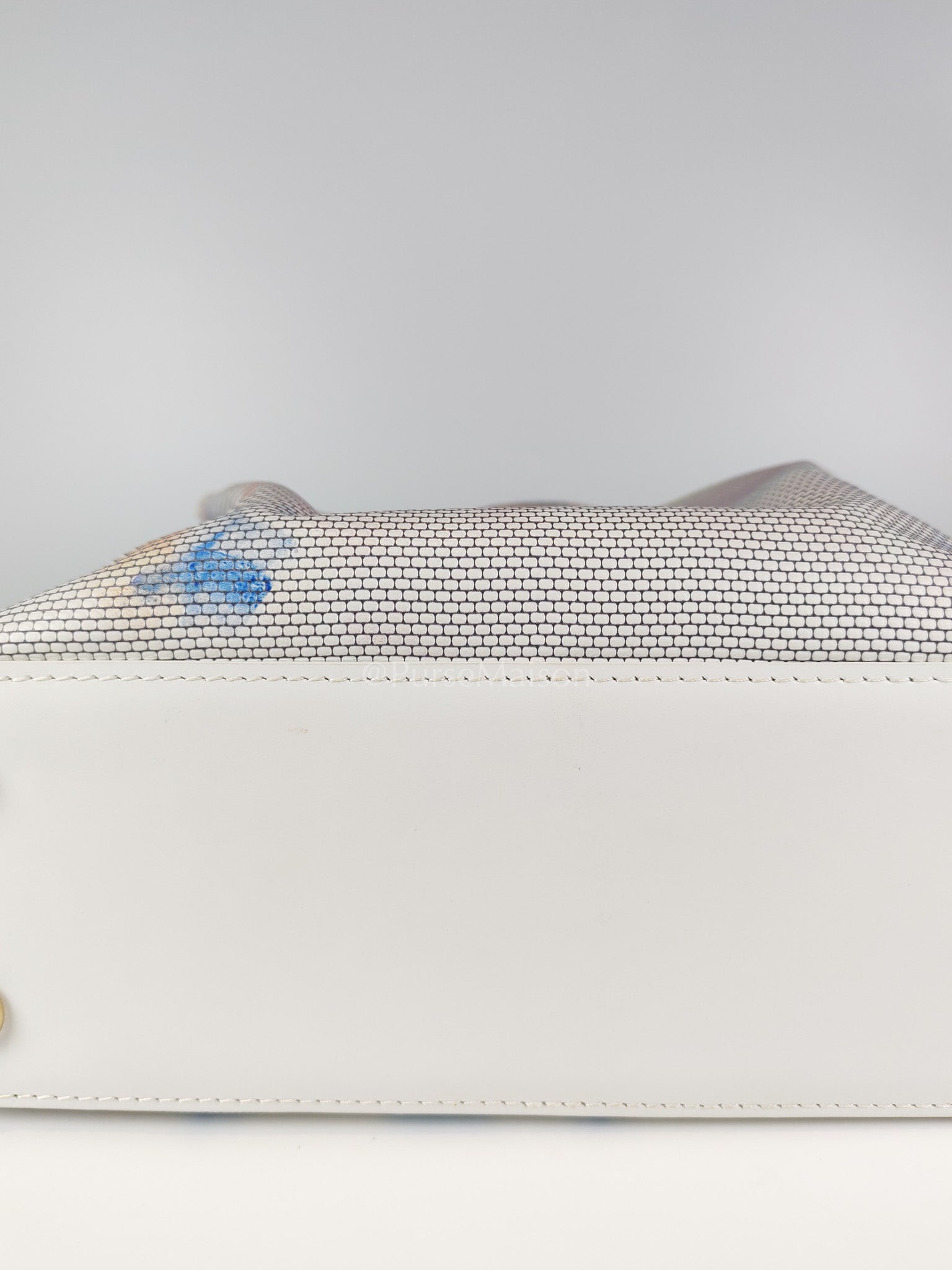 Arty Cappucines Limited Edition BB in White Taurillon Cowhide Leather (Microchip) | Purse Maison Luxury Bags Shop