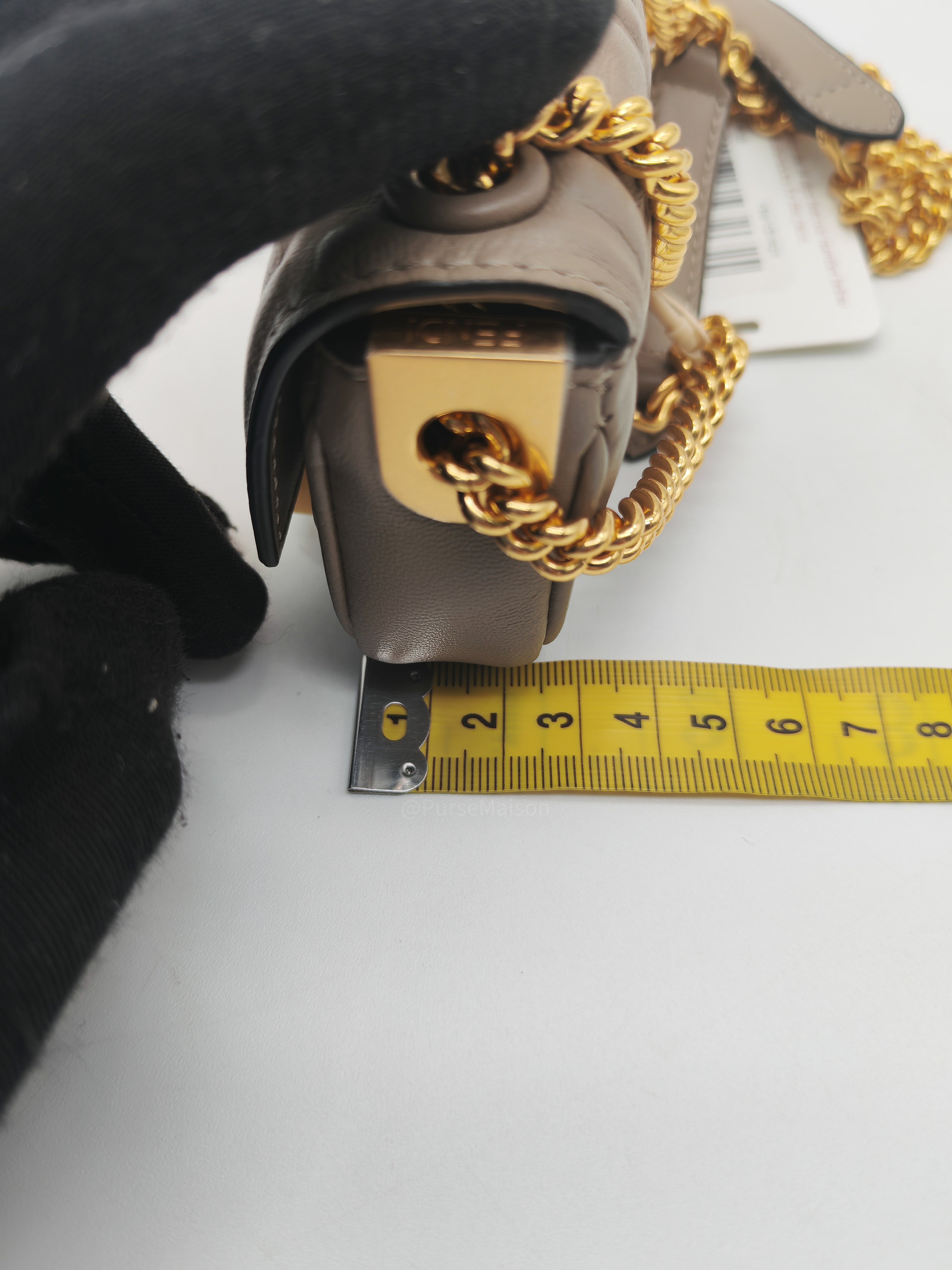 Fendi Nano Baguette Micro Bag in Zucca FF Leather