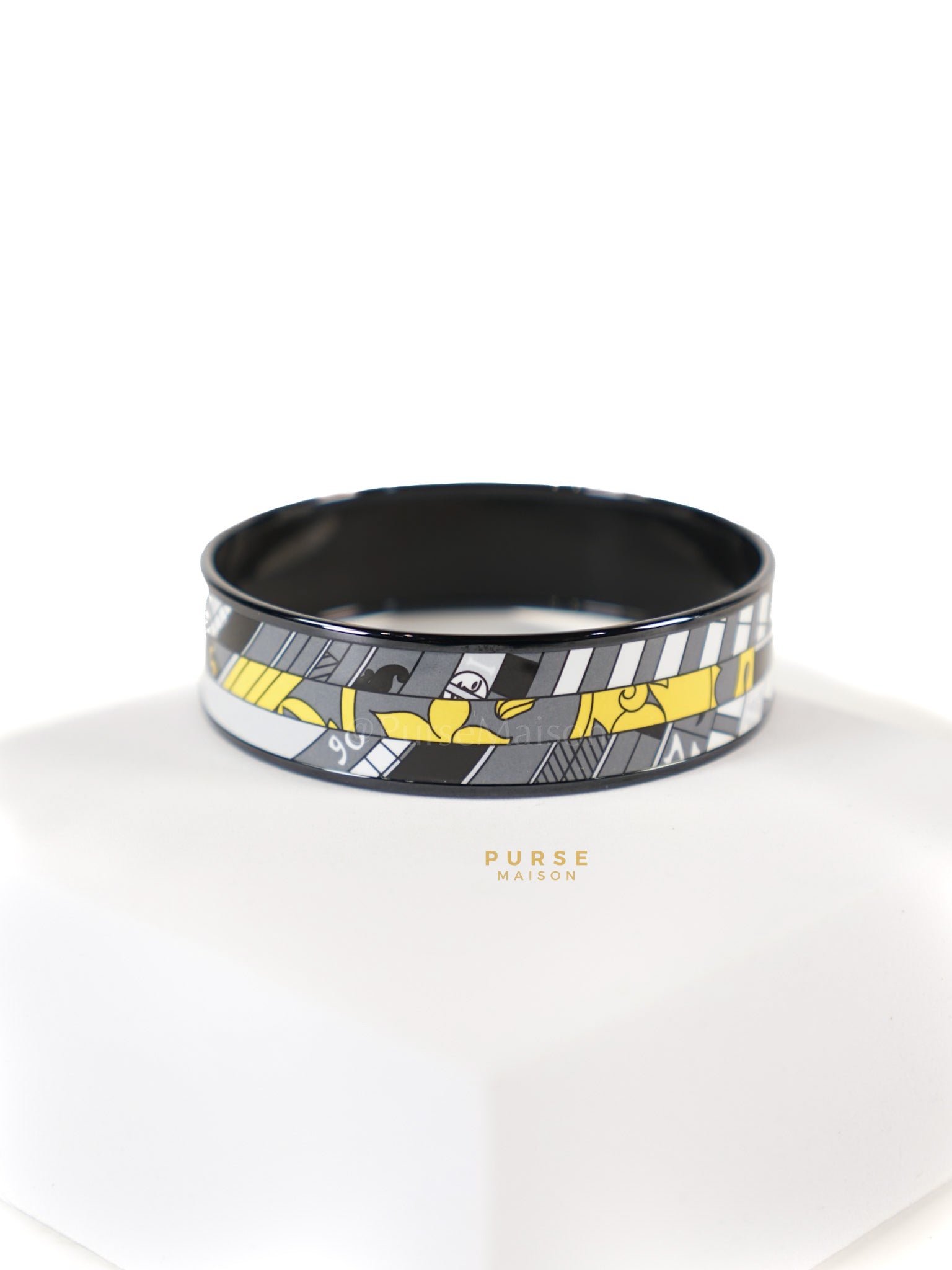 Astrologie Nouvelle Sportive Jaune Large Bangle | Purse Maison Luxury Bags Shop