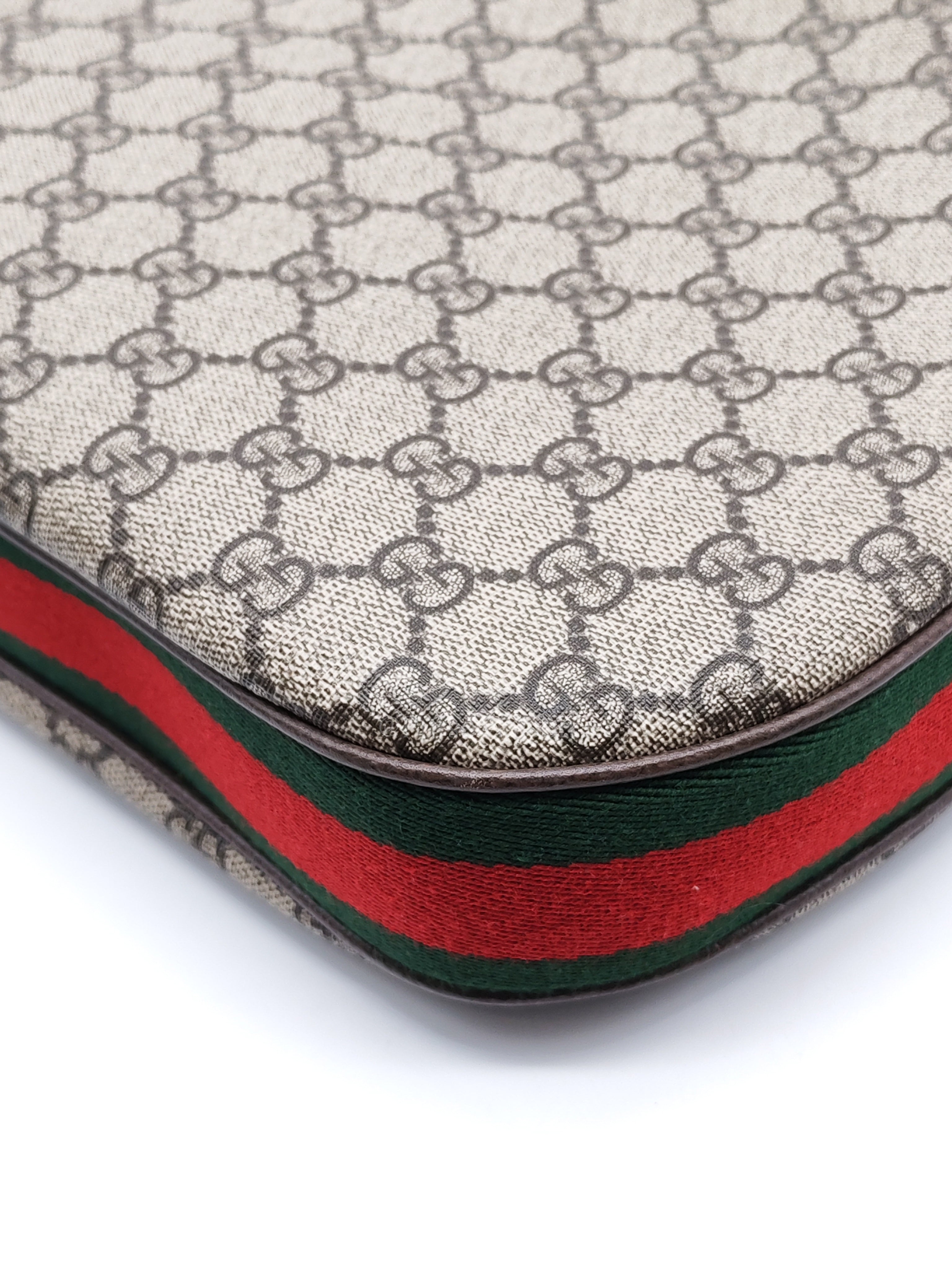 Attache Hobo Bag in GG Supreme Canvas & Silver Hardware | Purse Maison Luxury Bags Shop