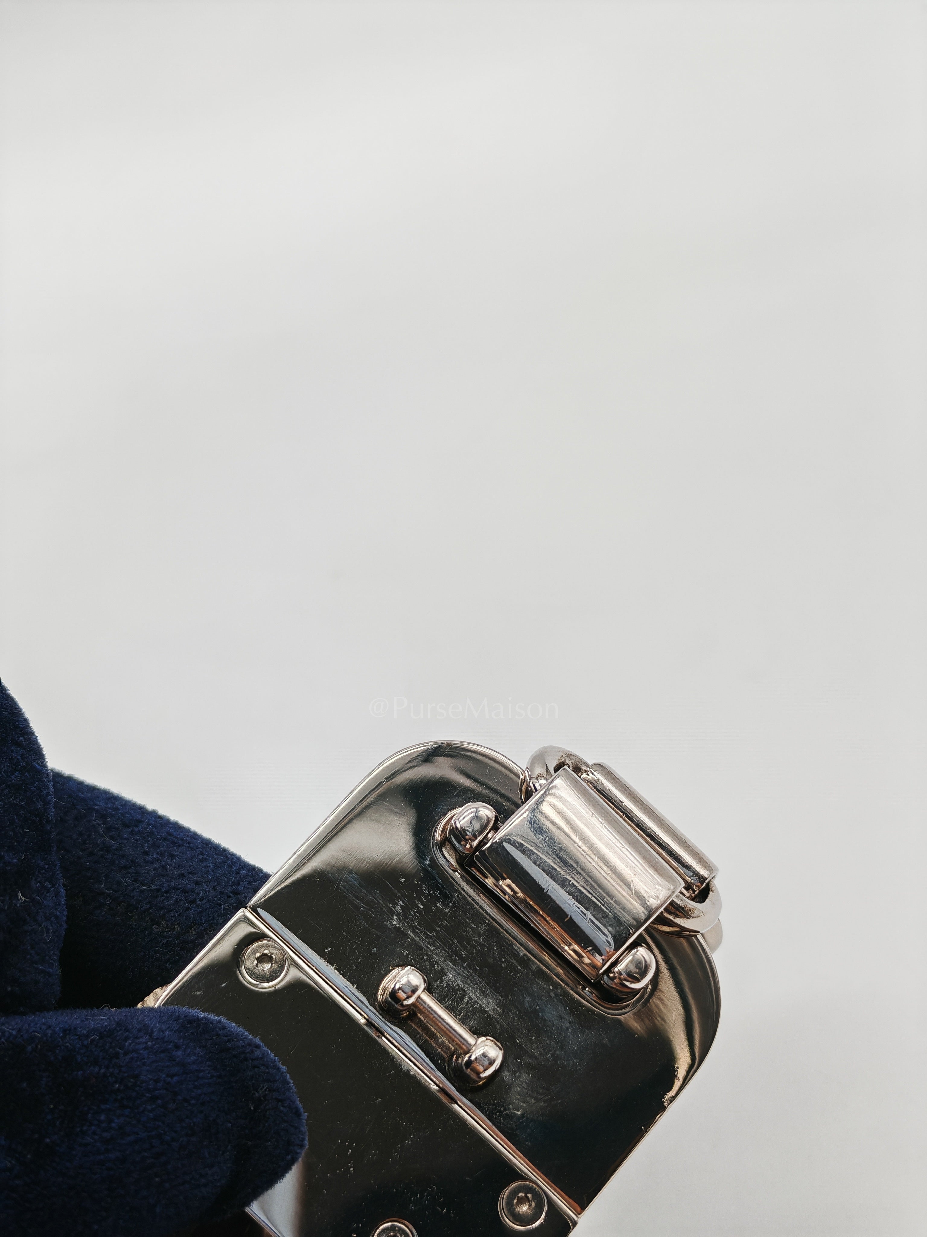 Attache Hobo Bag in GG Supreme Canvas & Silver Hardware | Purse Maison Luxury Bags Shop
