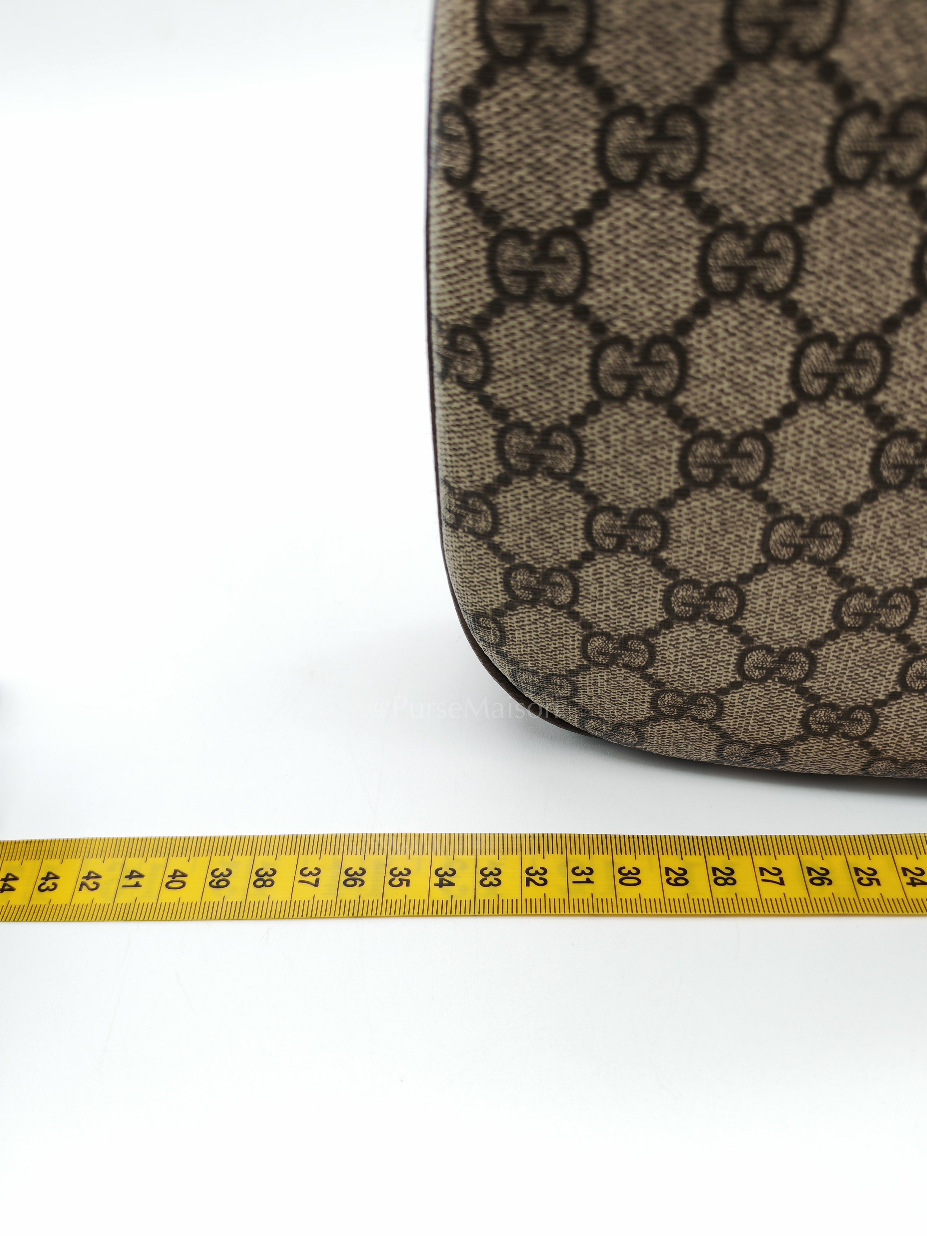 Attache Hobo Bag in GG Supreme Canvas & Silver Hardware | Purse Maison Luxury Bags Shop