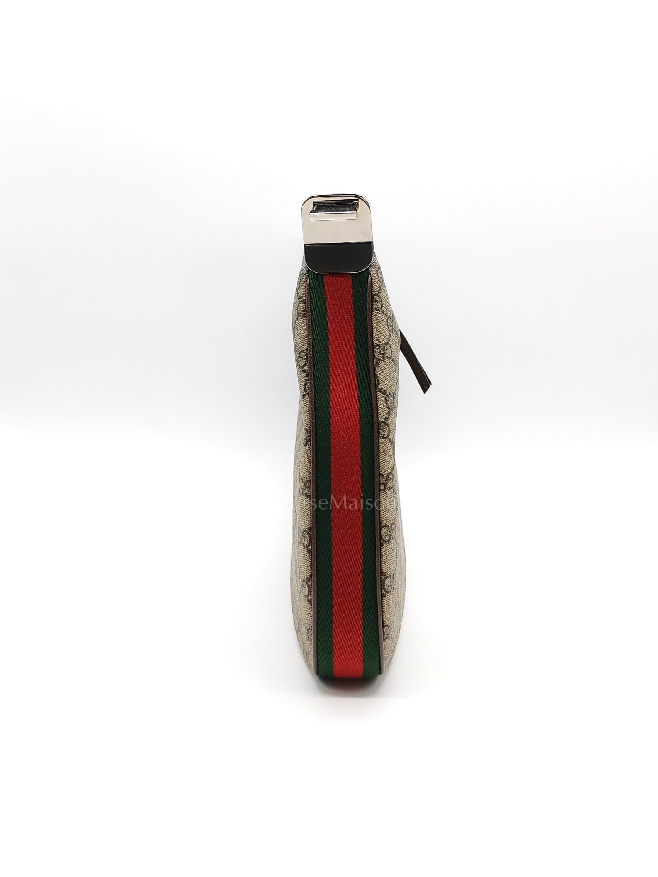 Attache Hobo Bag in GG Supreme Canvas & Silver Hardware | Purse Maison Luxury Bags Shop