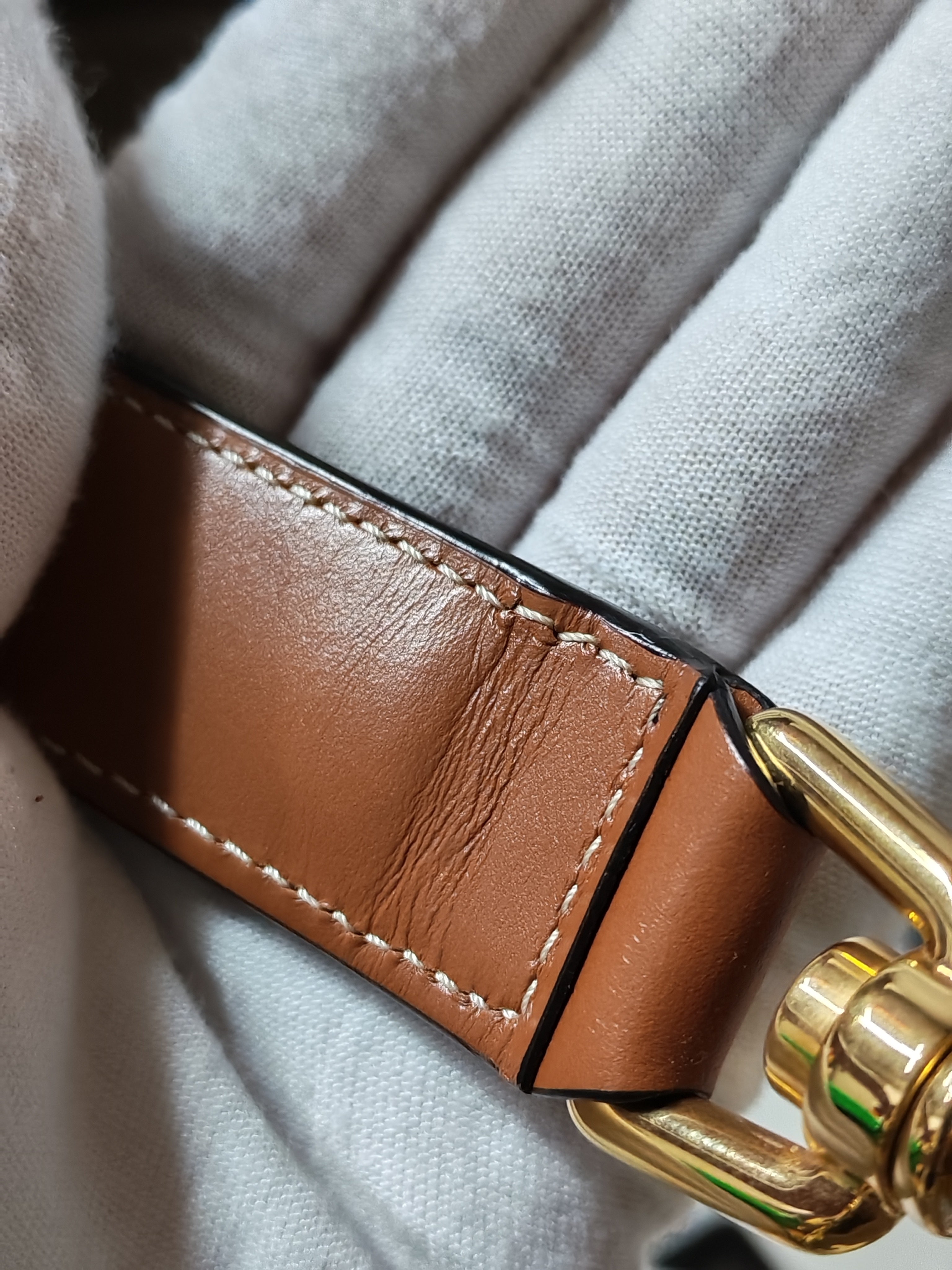 Ava Medium in Khaki/Tan Canvas Shoulder Bag | Purse Maison Luxury Bags Shop