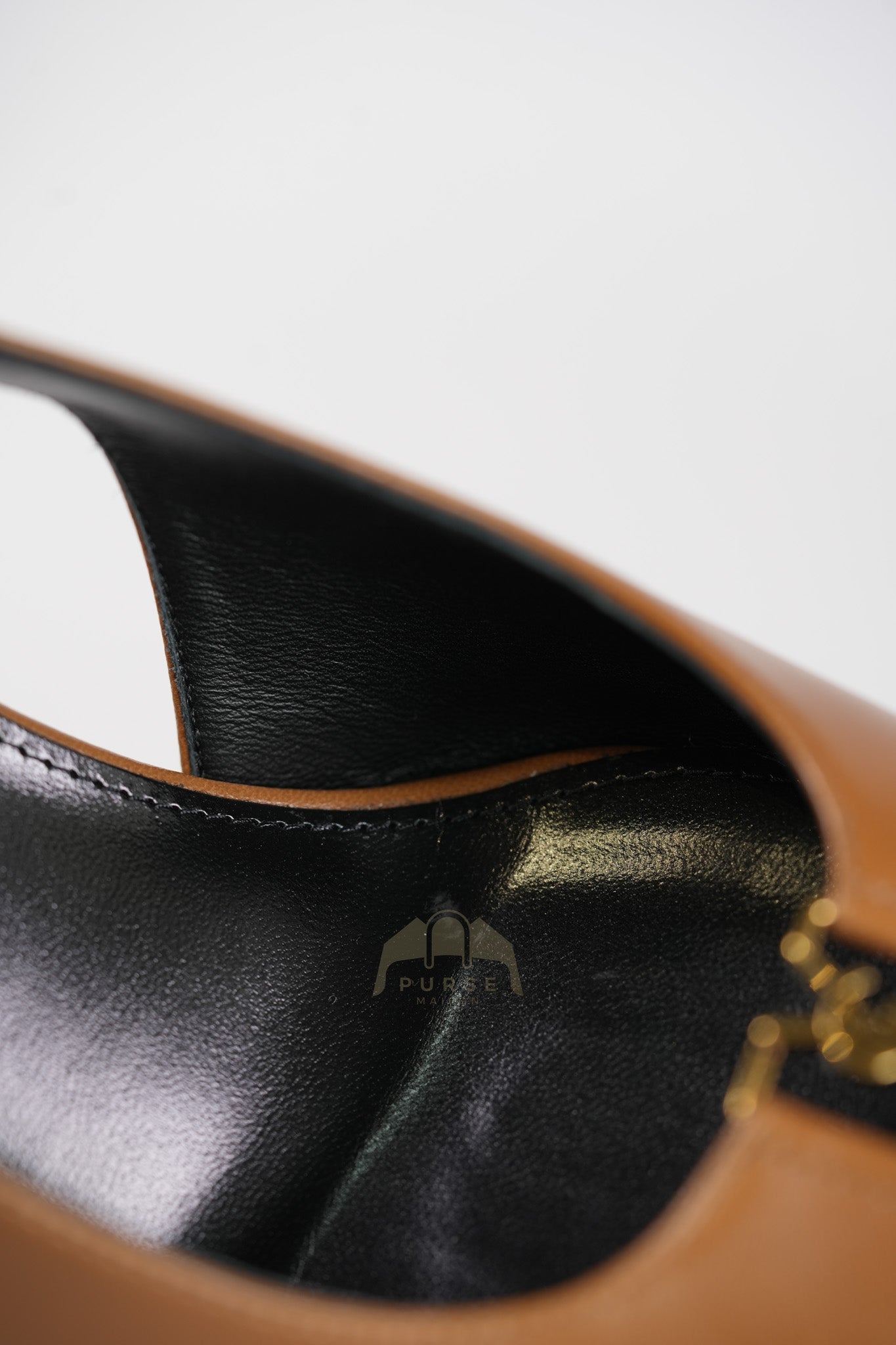 Babylone Breteuil Slingback Pumps in Macadamia Smooth Leather Size 38 (24cm) | Purse Maison Luxury Bags Shop