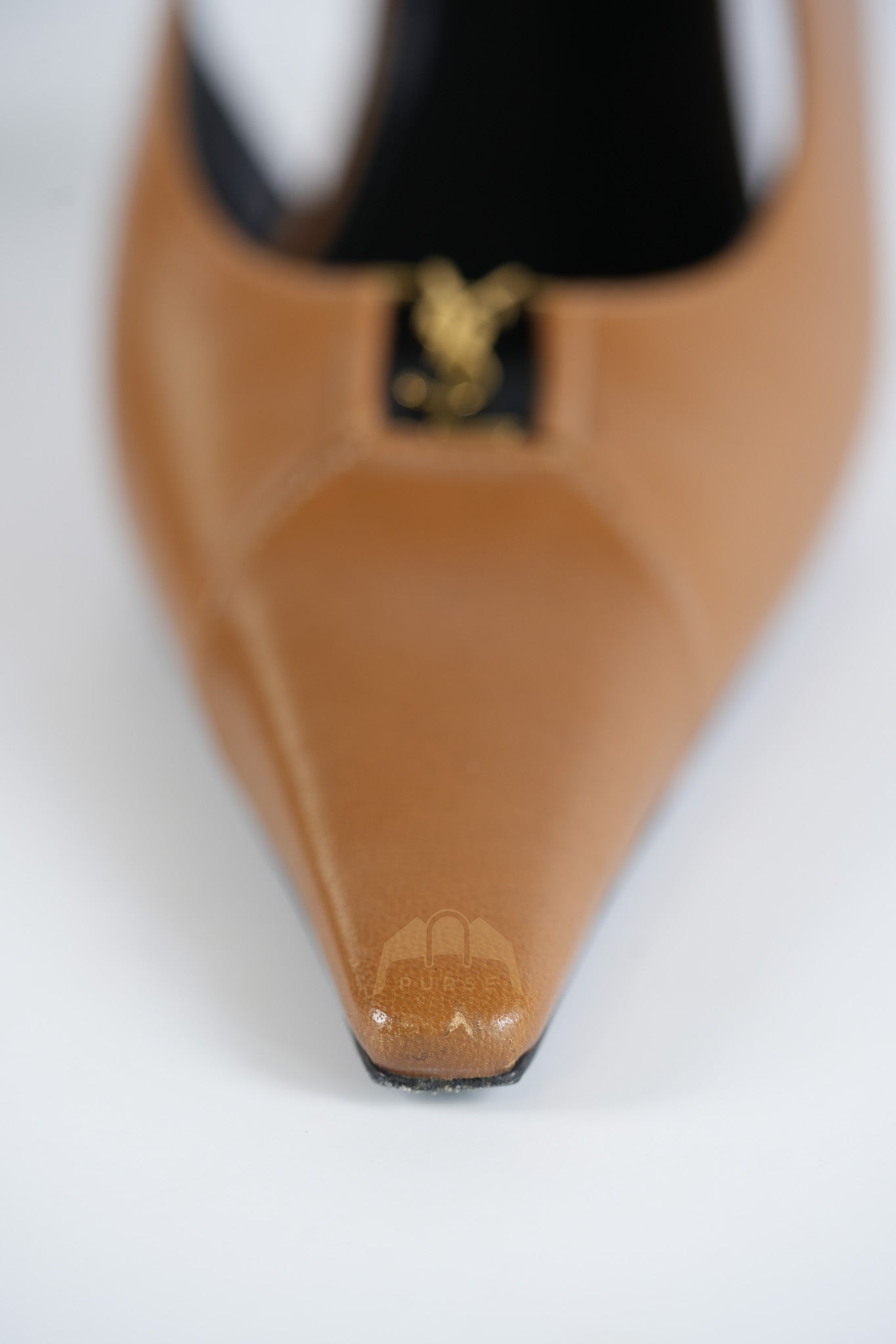 Babylone Breteuil Slingback Pumps in Macadamia Smooth Leather Size 38 (24cm) | Purse Maison Luxury Bags Shop