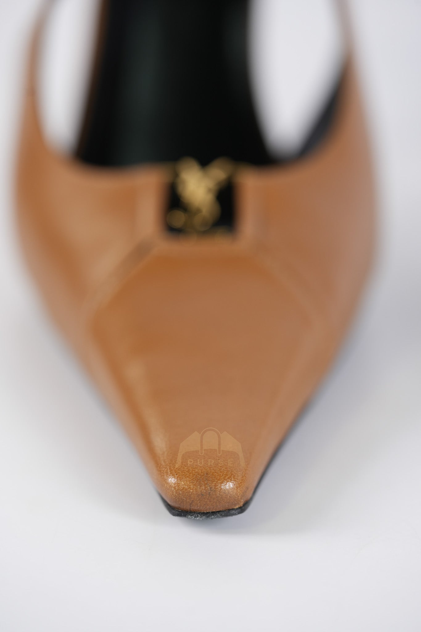 Babylone Breteuil Slingback Pumps in Macadamia Smooth Leather Size 38 (24cm) | Purse Maison Luxury Bags Shop