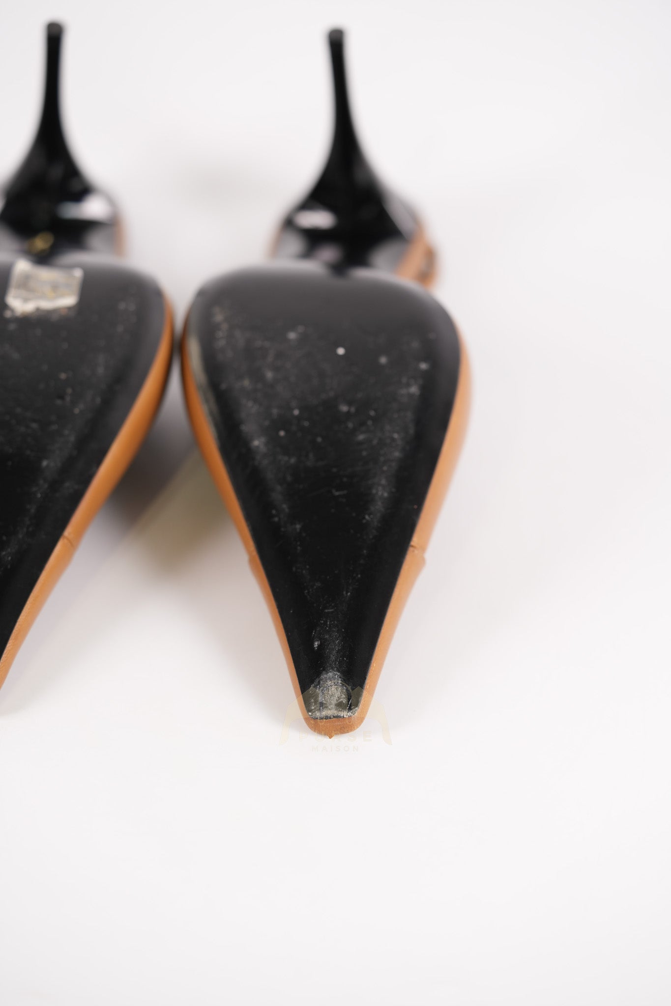 Babylone Breteuil Slingback Pumps in Macadamia Smooth Leather Size 38 (24cm) | Purse Maison Luxury Bags Shop