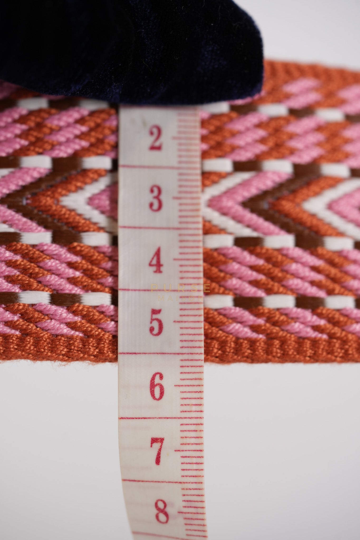 Bag Strap in Allegro Canvas and Swift Calfskin Leather Palladium Hardware Stamp Y(2020) Length 85cm x Width 5cm | Purse Maison Luxury Bags Shop