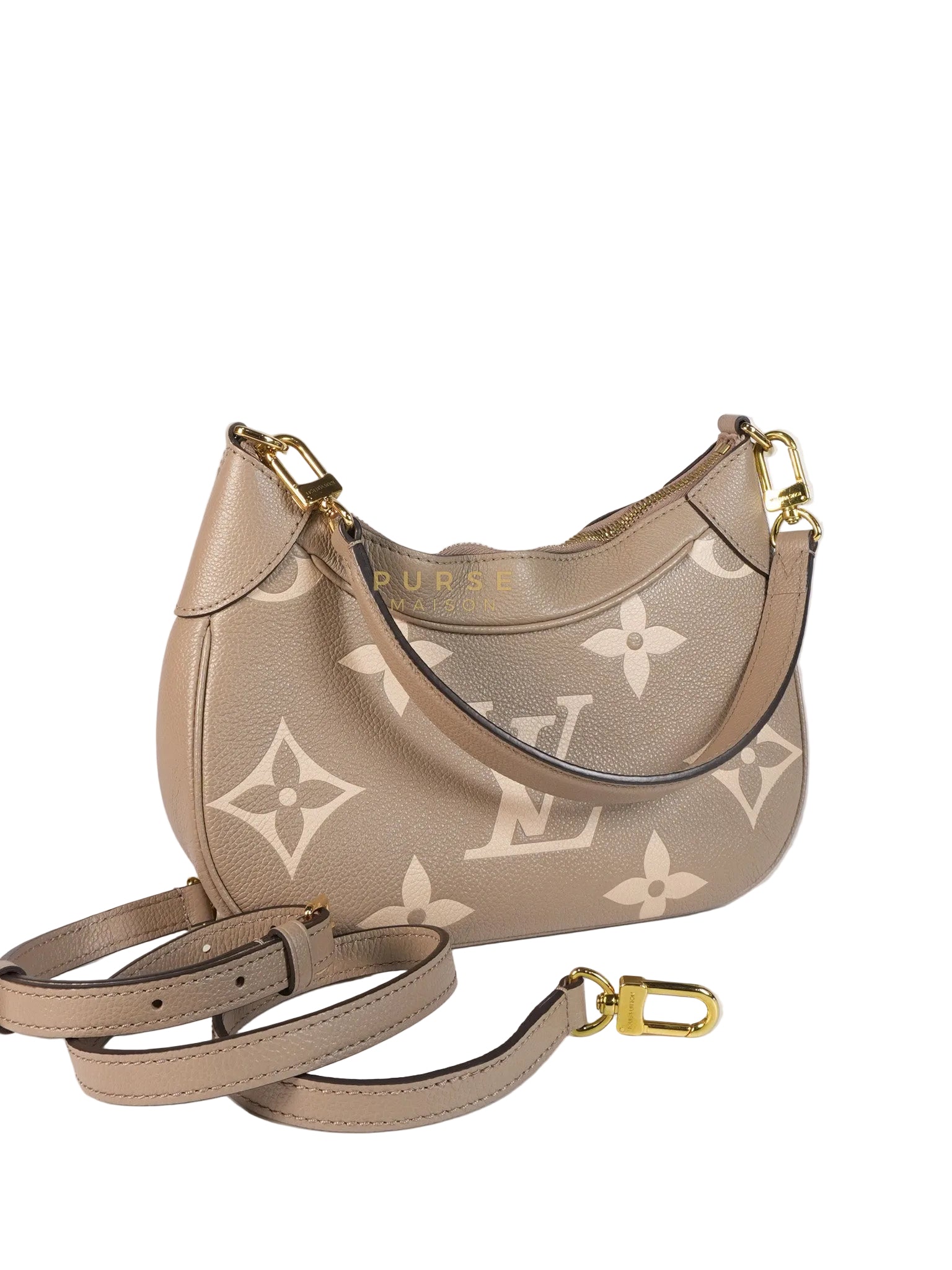 Bagatelle NM Monogram Empreinte Bicolor Two Way Bag (Microchip) | Purse Maison Luxury Bags Shop