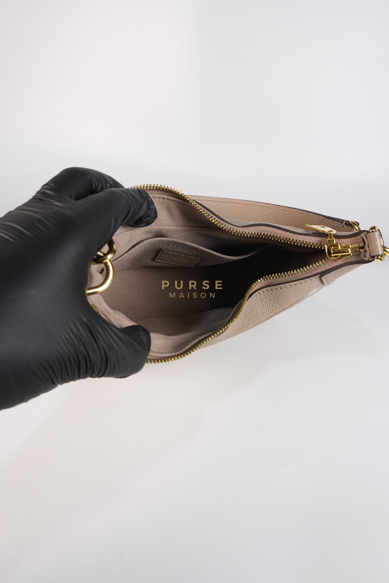 Bagatelle NM Monogram Empreinte Bicolor Two Way Bag (Microchip) | Purse Maison Luxury Bags Shop