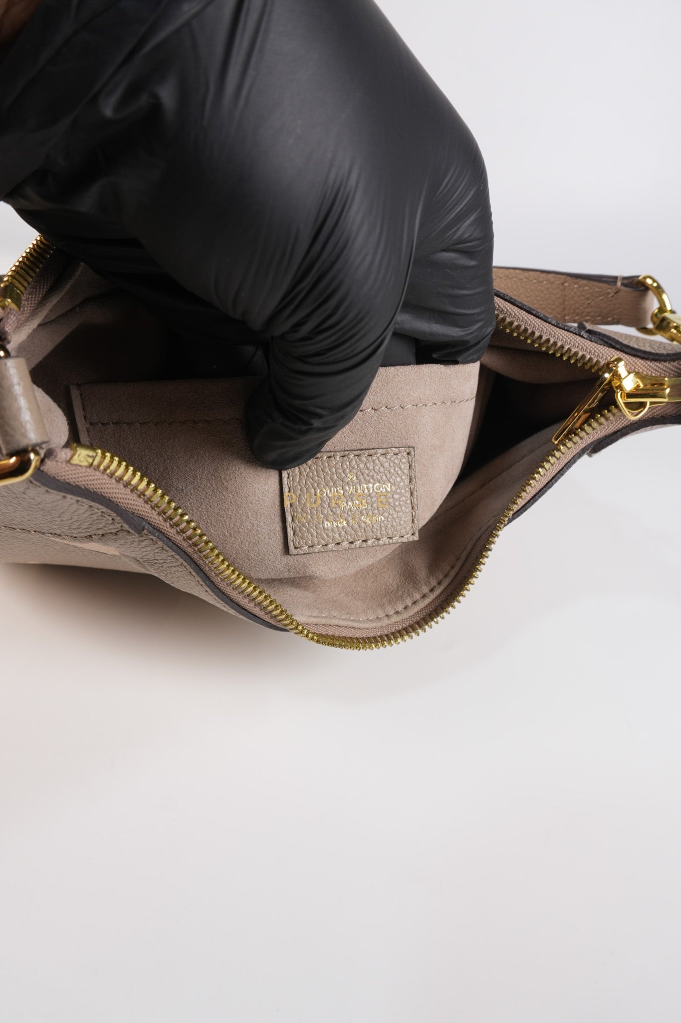 Bagatelle NM Monogram Empreinte Bicolor Two Way Bag (Microchip) | Purse Maison Luxury Bags Shop