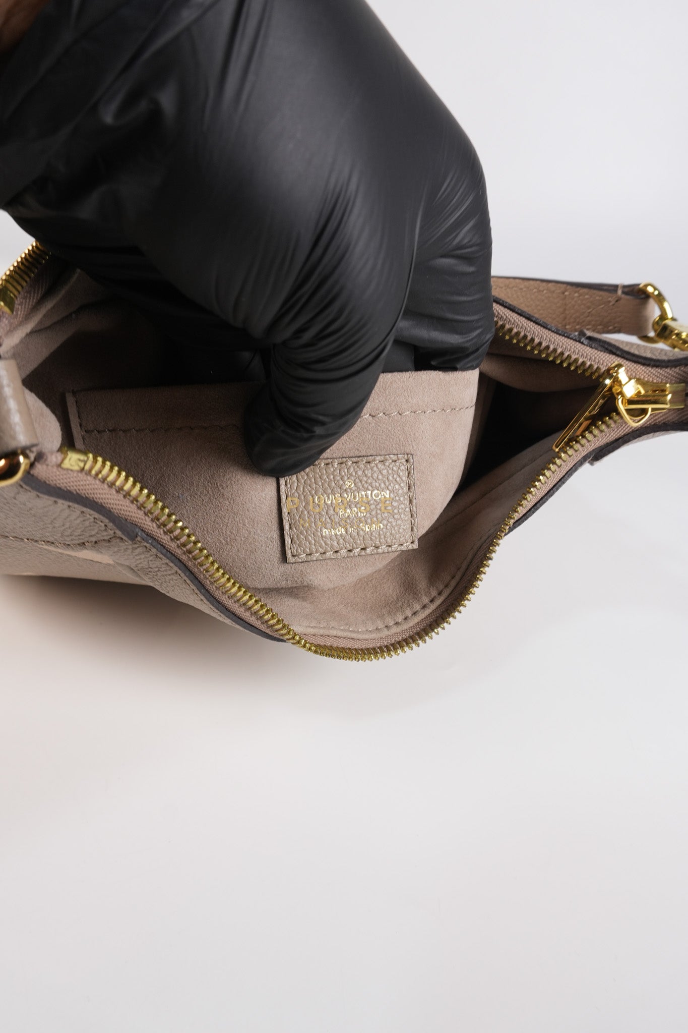 Bagatelle NM Monogram Empreinte Bicolor Two Way Bag (Microchip) | Purse Maison Luxury Bags Shop