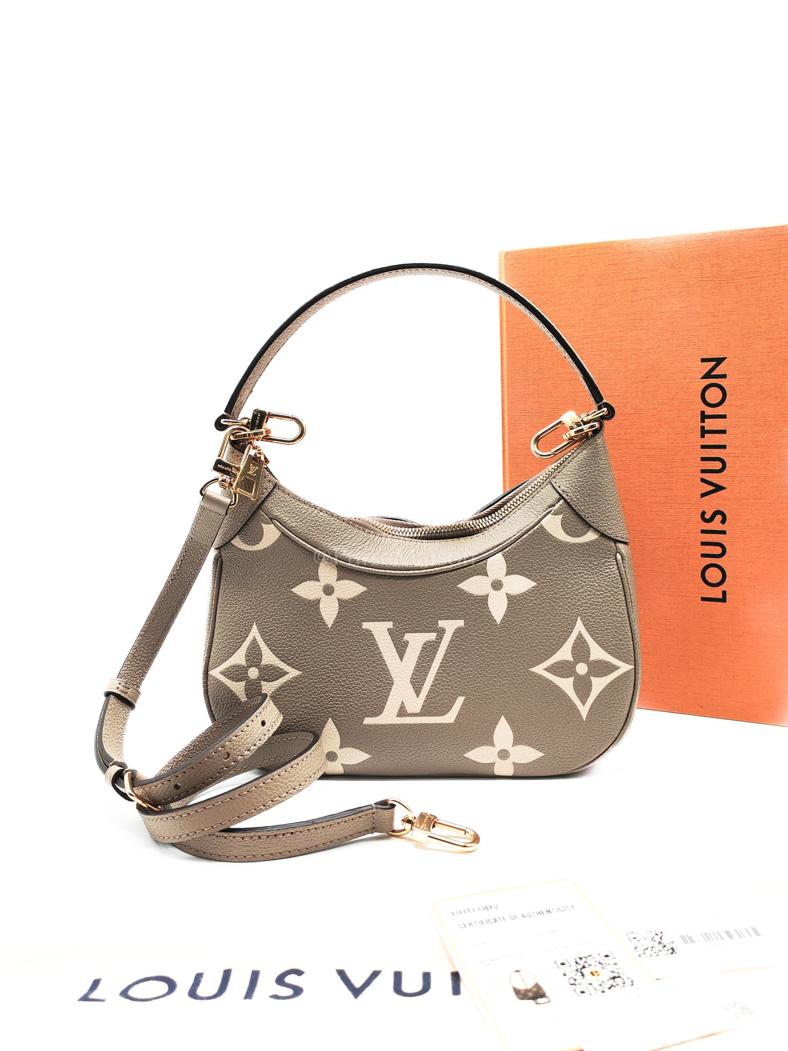 Bagatelle NM Monogram Empreinte Bicolor Two Way Bag (Microchip) | Purse Maison Luxury Bags Shop