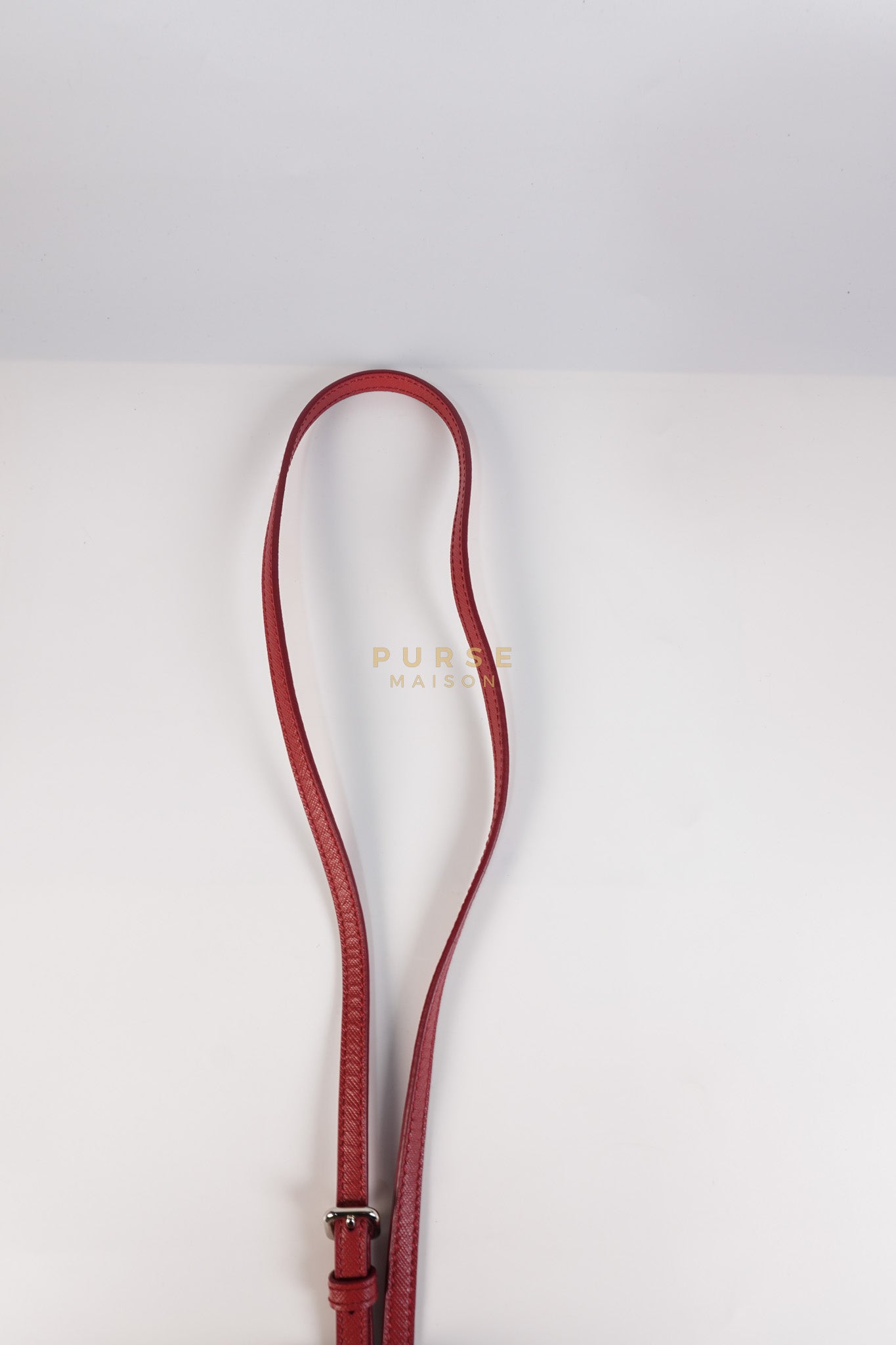 Baguette in Red Nylon Tessuto Impunto Two Way Bag | Purse Maison Luxury Bags Shop