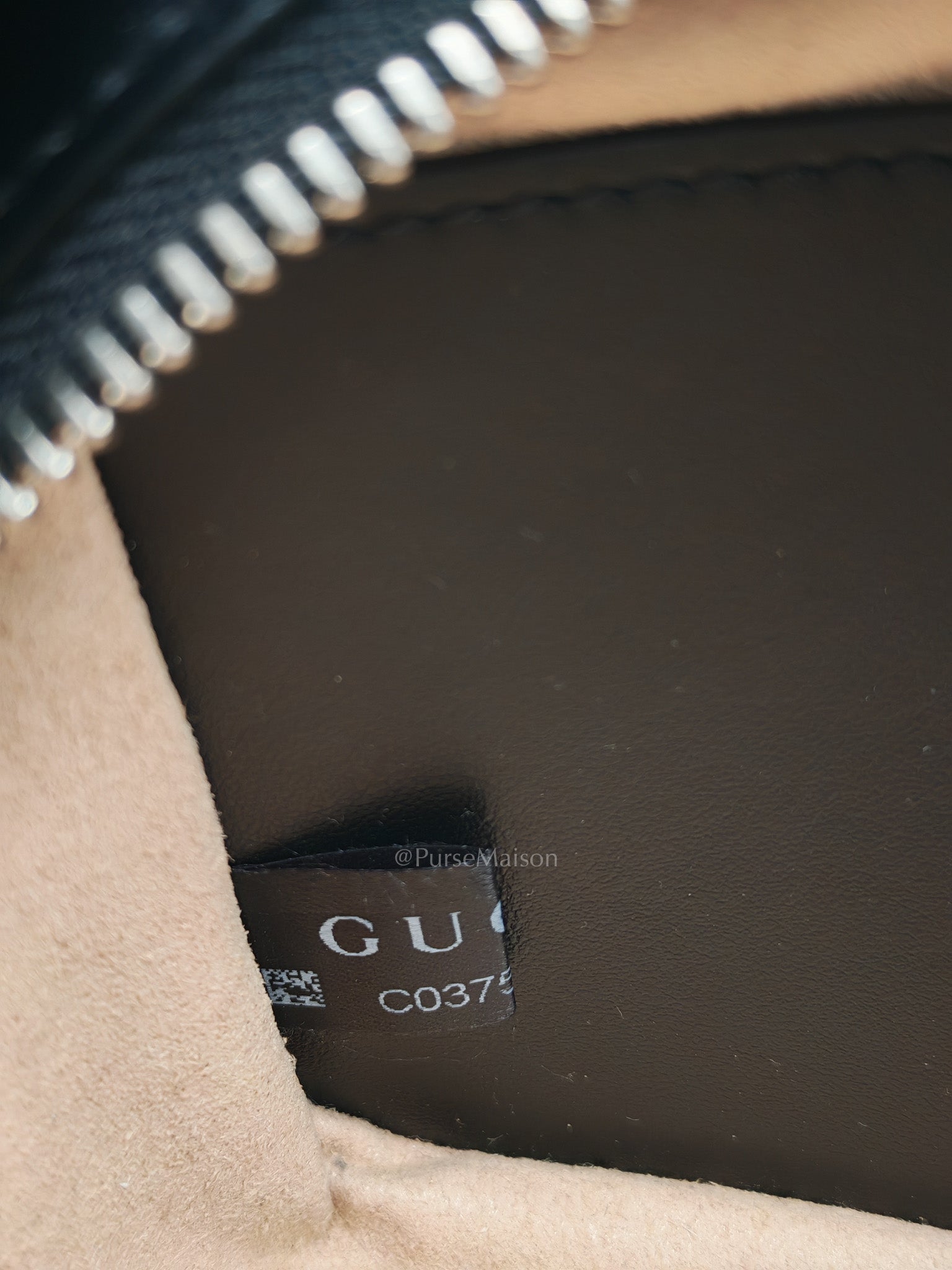 GG Marmont Mini Camera Bag in Black Quilted Matelasse Leather and Silver Hardware