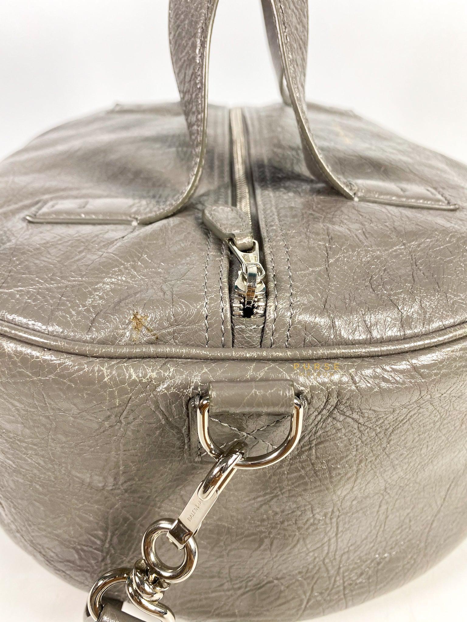 Balenciaga Air Hobo Grey Leather Bag