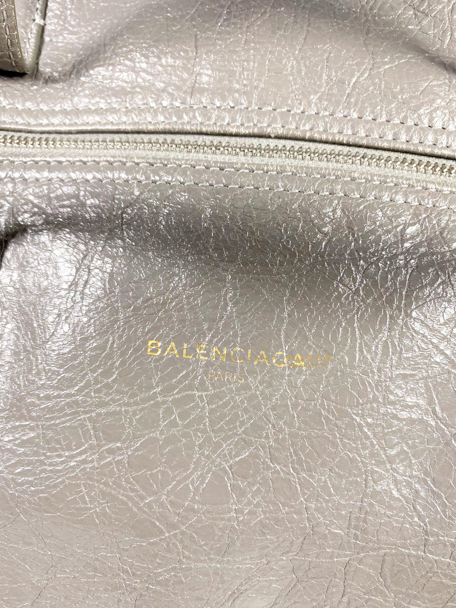 Balenciaga Air Hobo Grey Leather Bag