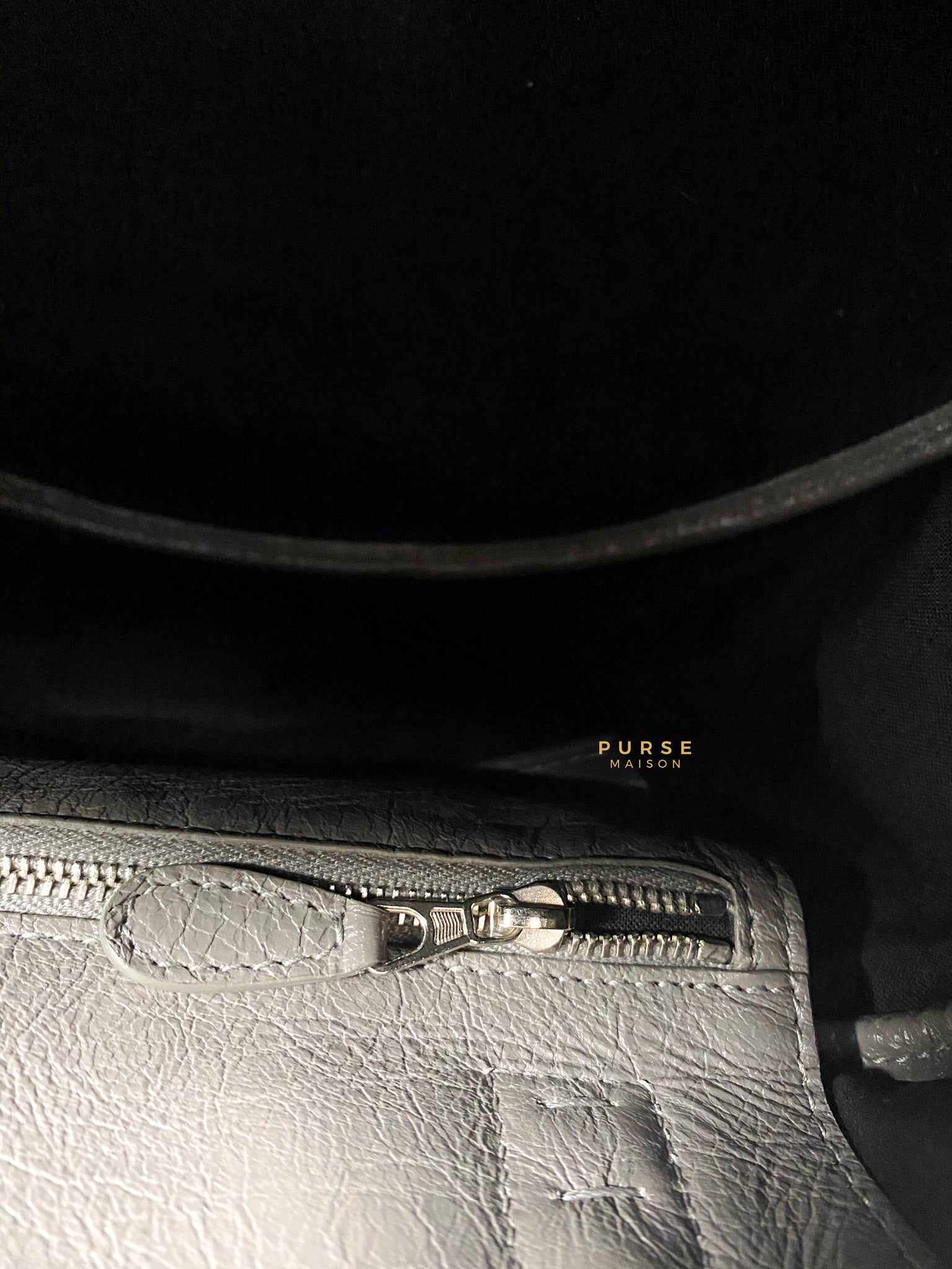 Balenciaga Air Hobo Grey Leather Bag