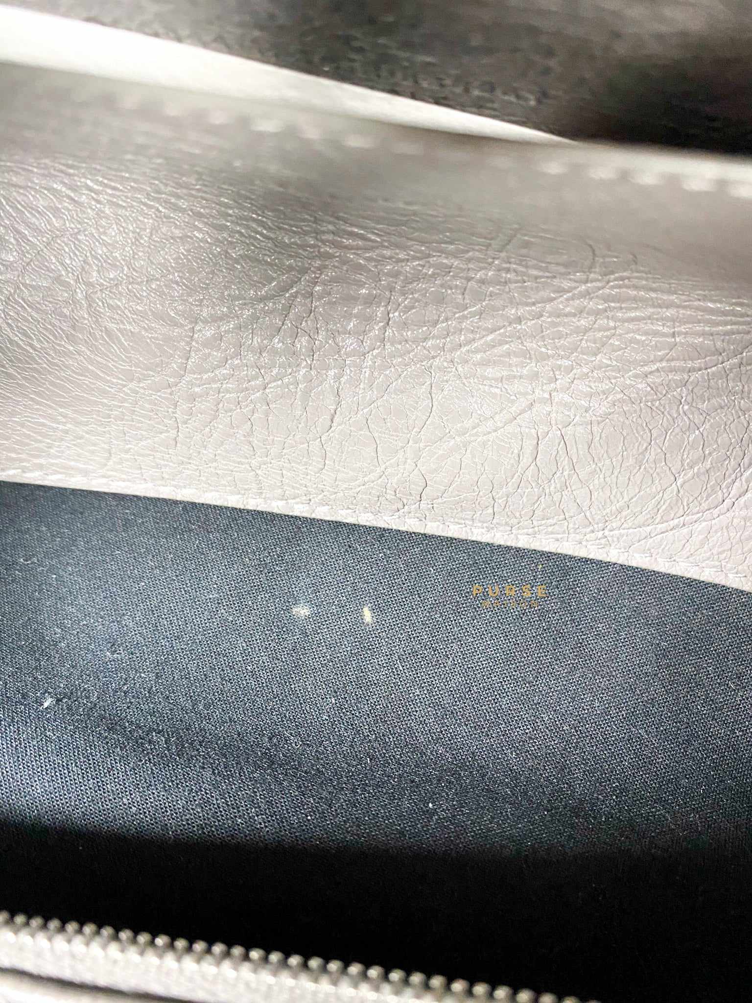 Balenciaga Air Hobo Grey Leather Bag