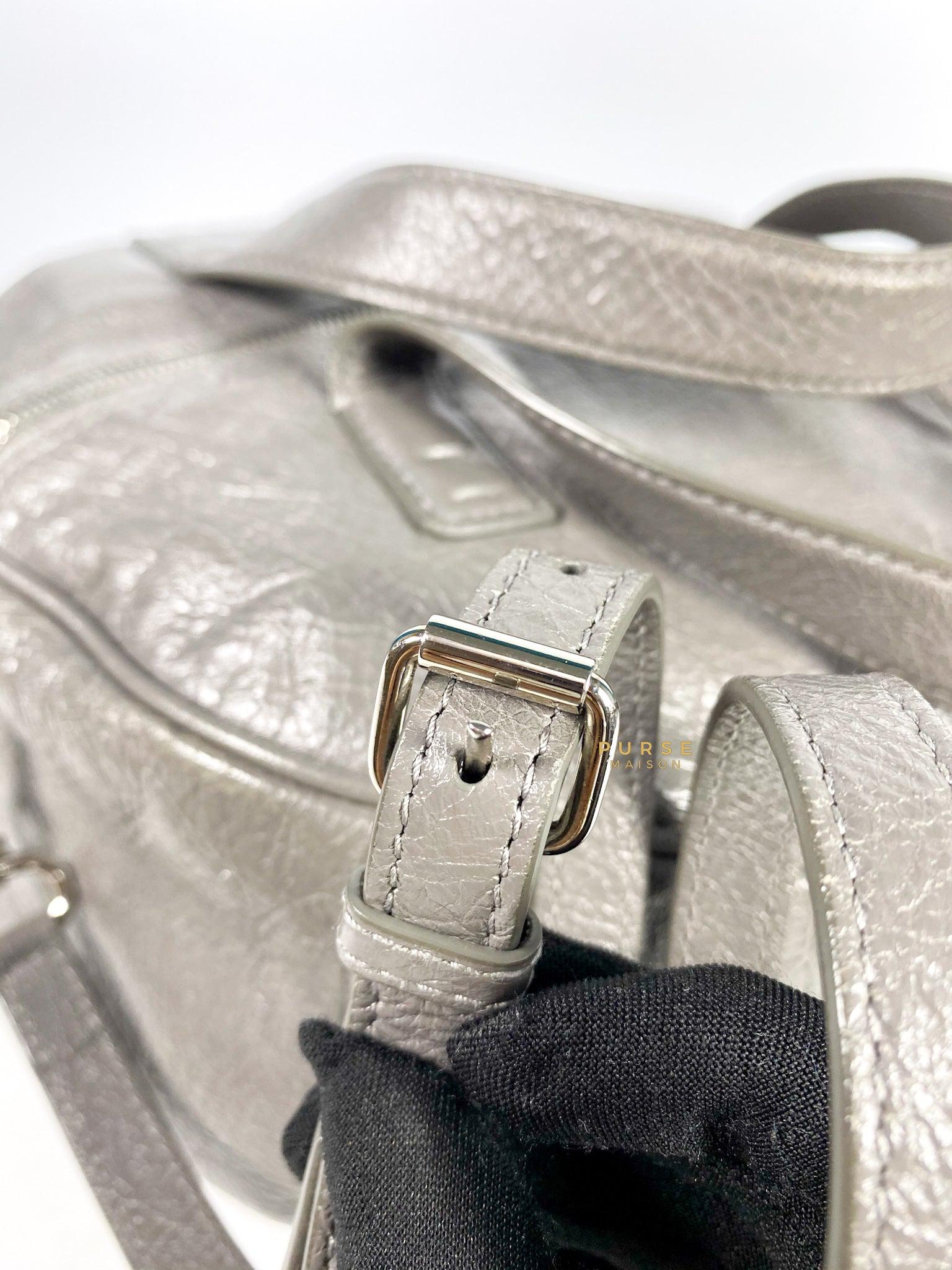 Balenciaga Air Hobo Grey Leather Bag