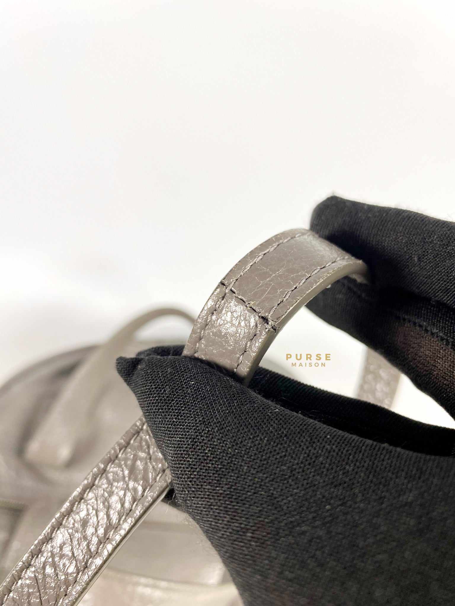 Balenciaga Air Hobo Grey Leather Bag