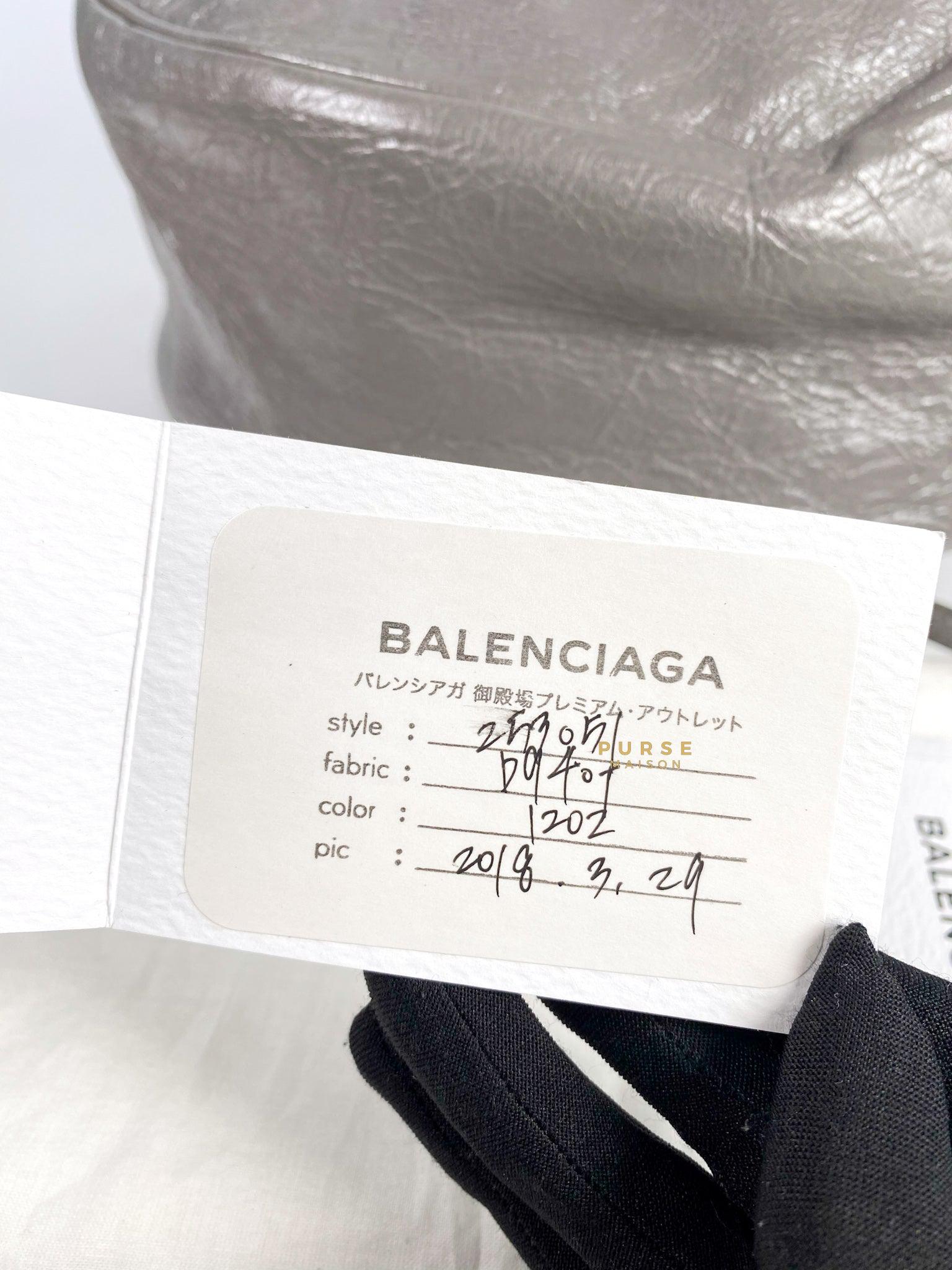 Balenciaga Air Hobo Grey Leather Bag