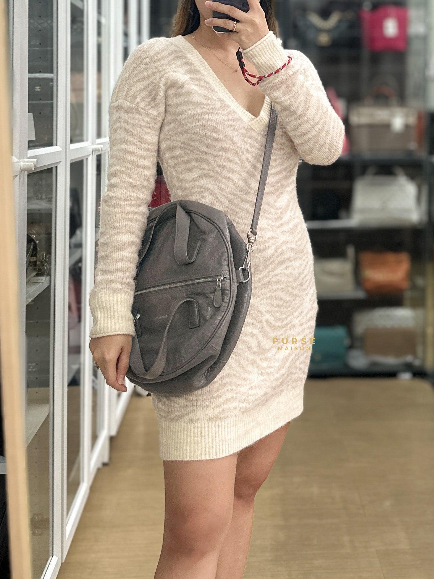 Balenciaga Air Hobo Grey Leather Bag