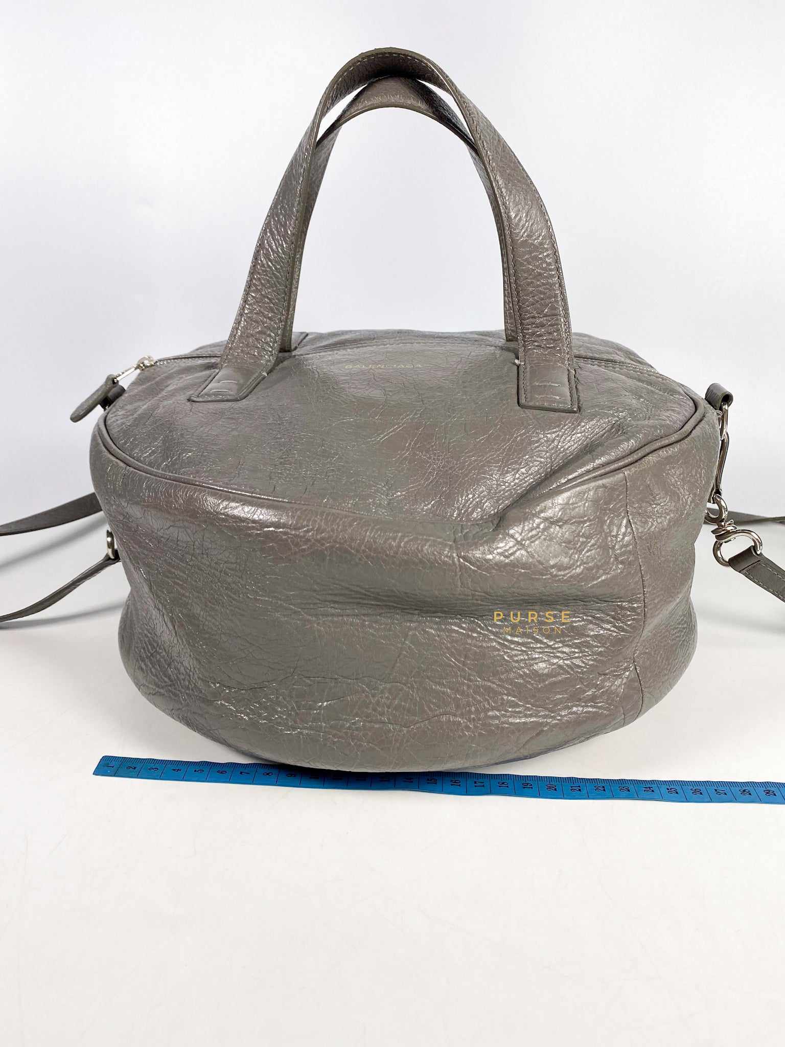 Balenciaga Air Hobo Grey Leather Bag