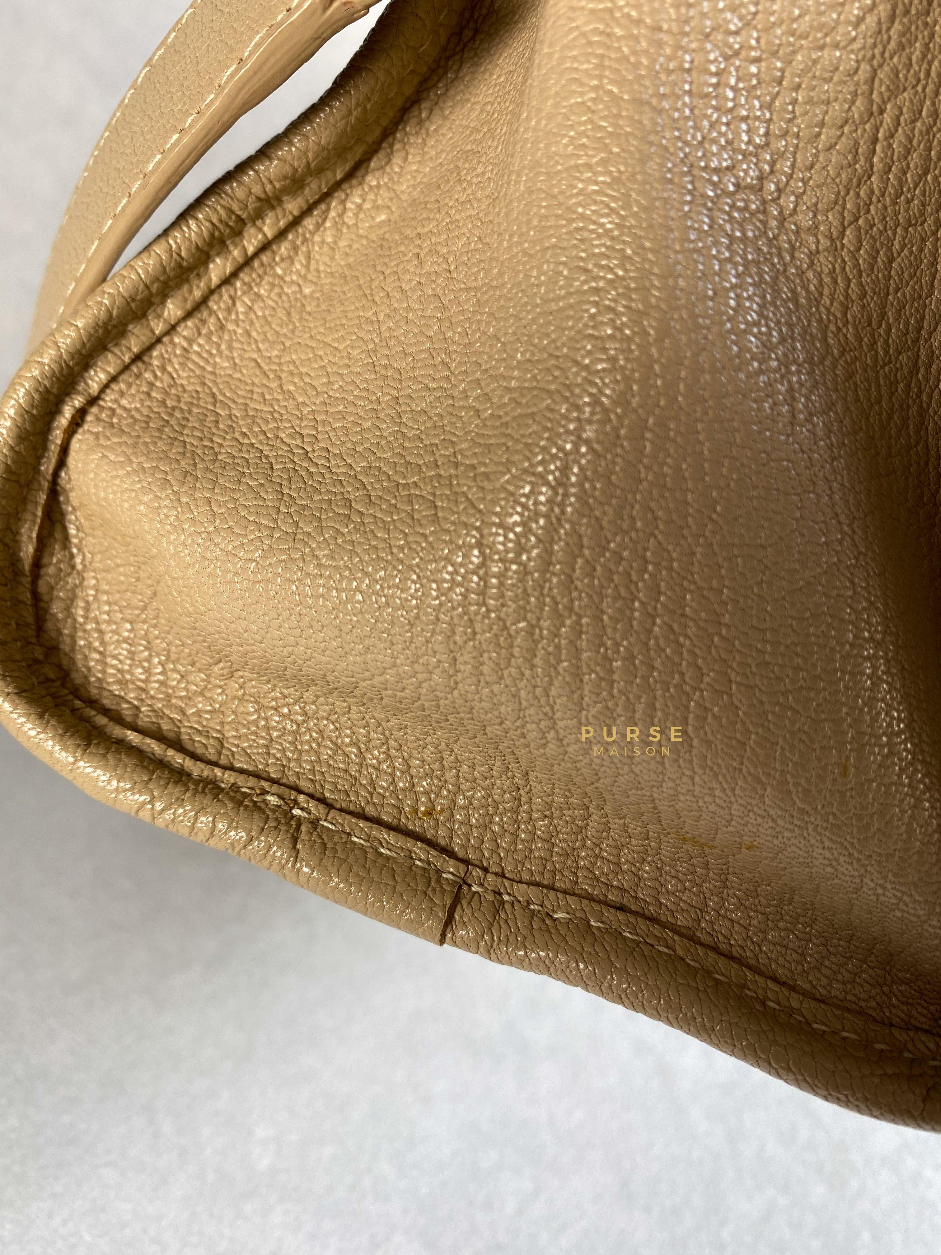 Balenciaga City Metallic Edge Beige in Gold Hardware (Medium) | Purse Maison Luxury Bags Shop