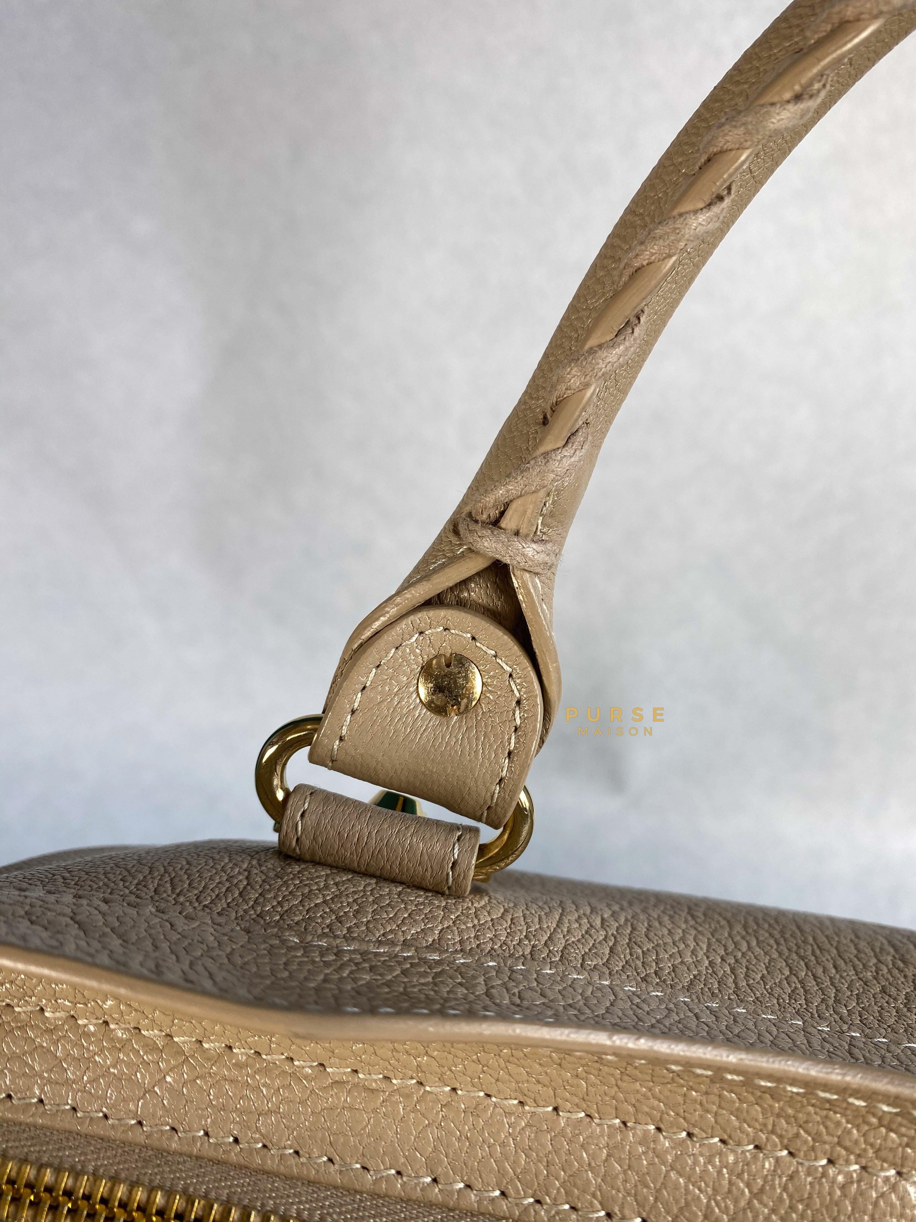 Balenciaga City Metallic Edge Beige in Gold Hardware (Medium) | Purse Maison Luxury Bags Shop