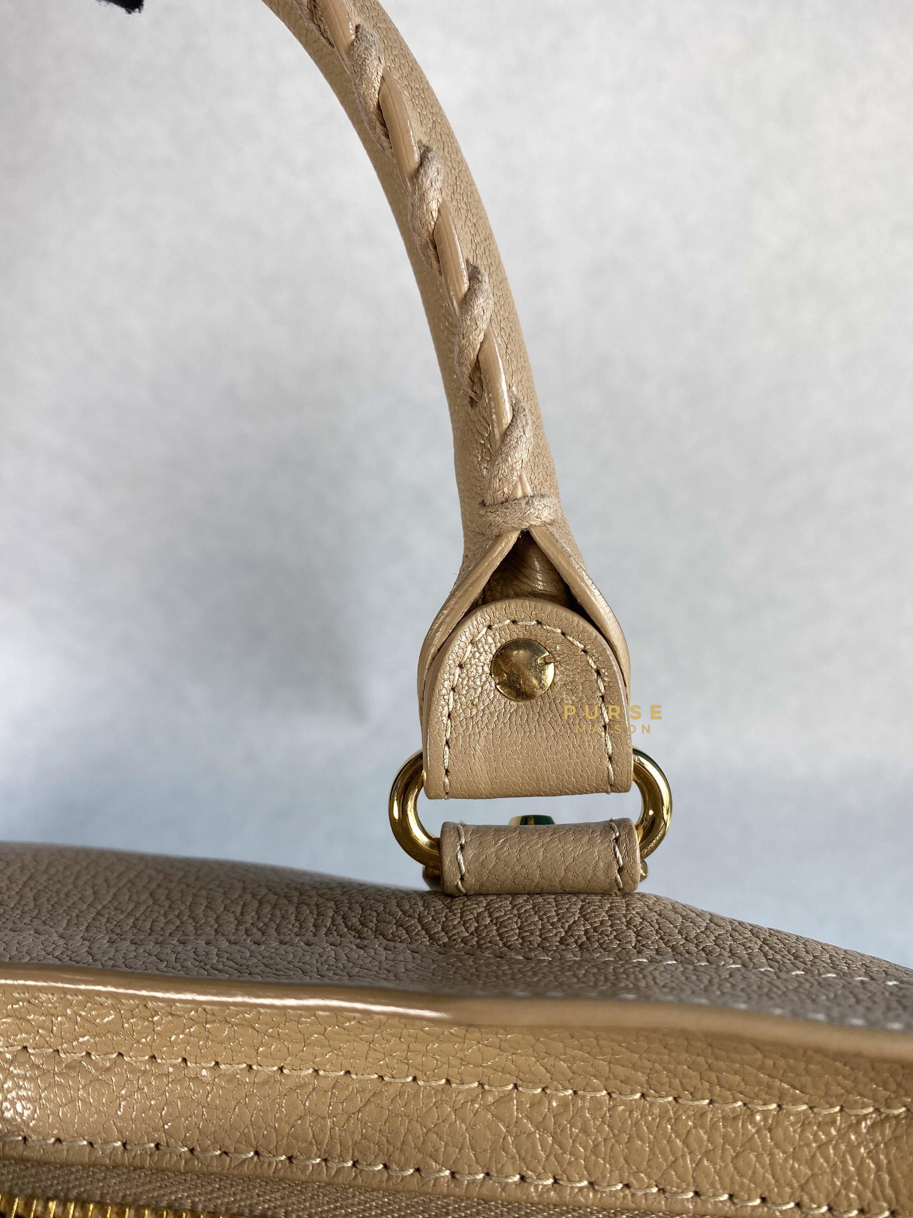 Balenciaga City Metallic Edge Beige in Gold Hardware (Medium) | Purse Maison Luxury Bags Shop