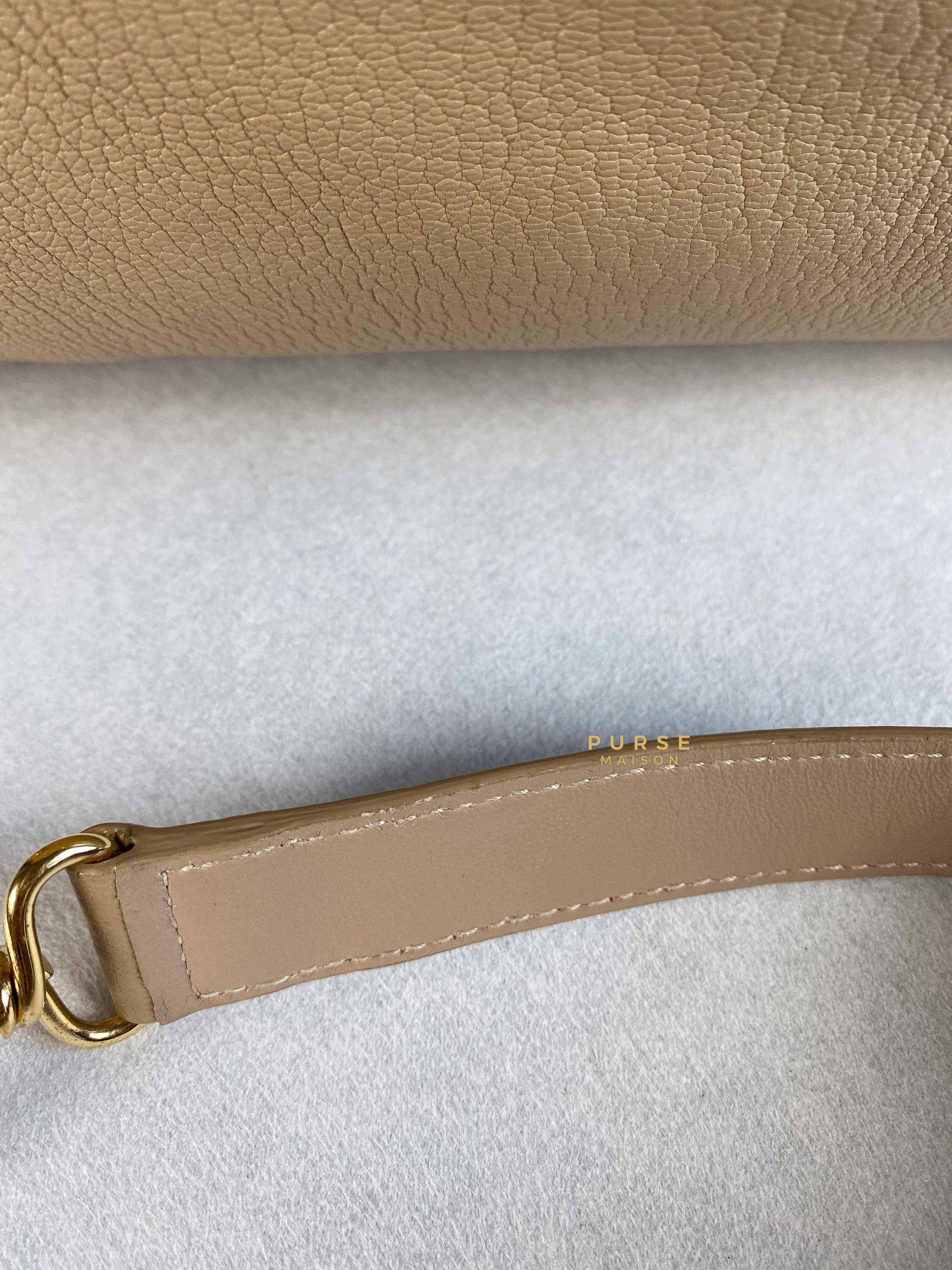 Balenciaga City Metallic Edge Beige in Gold Hardware (Medium) | Purse Maison Luxury Bags Shop