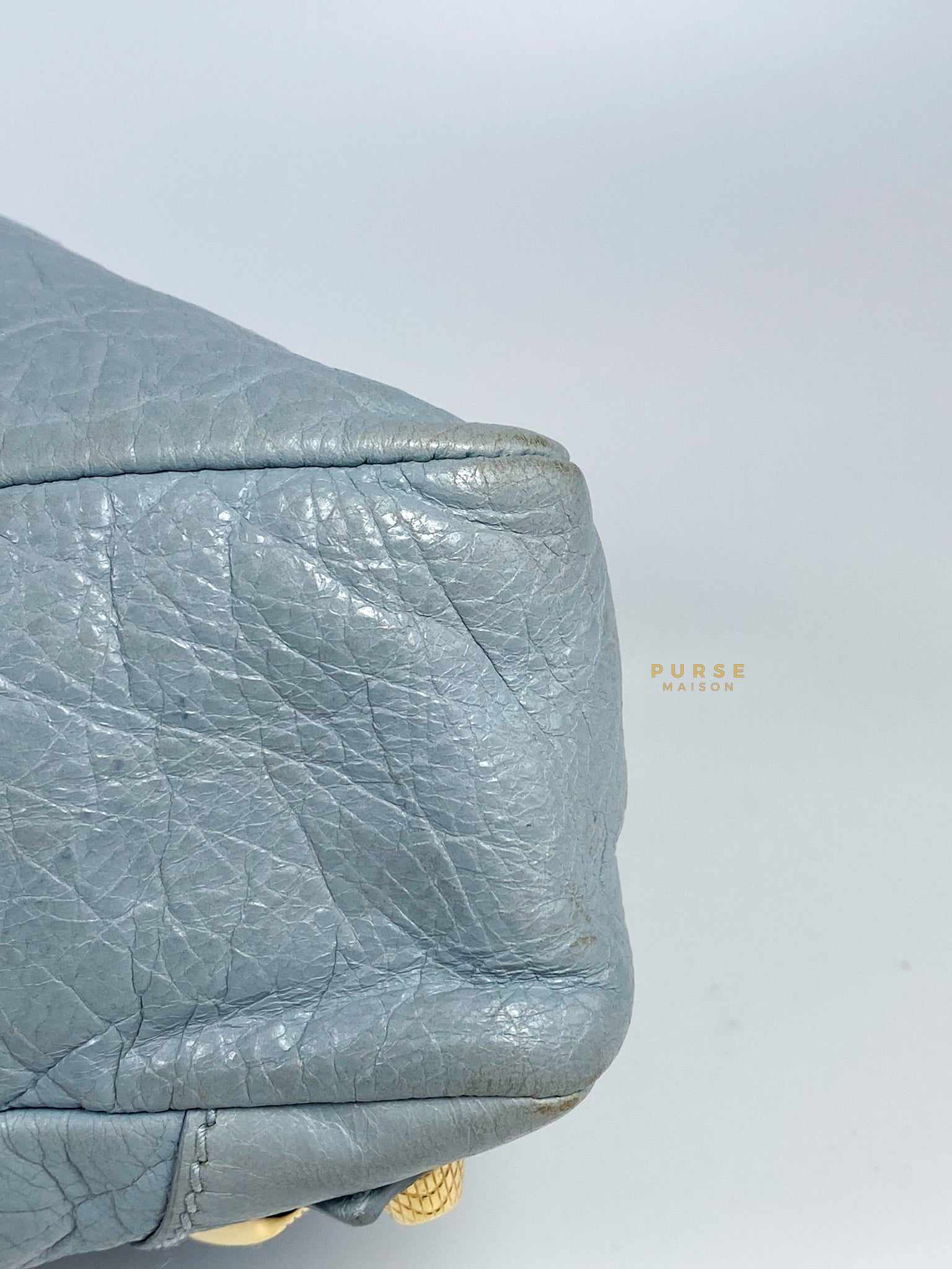Balenciaga Classic First Gold hardware (Baby Blue)