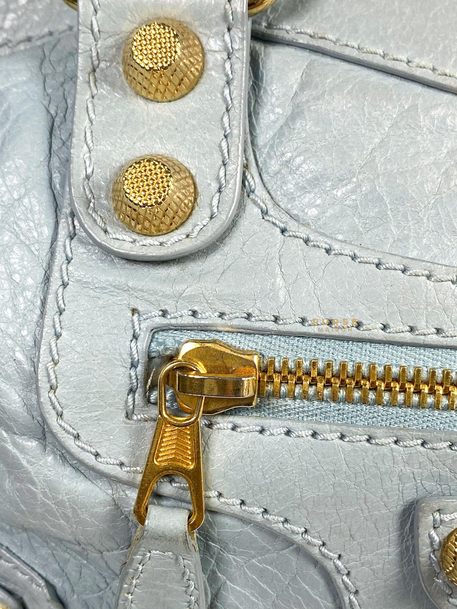 Balenciaga Classic First Gold hardware (Baby Blue)