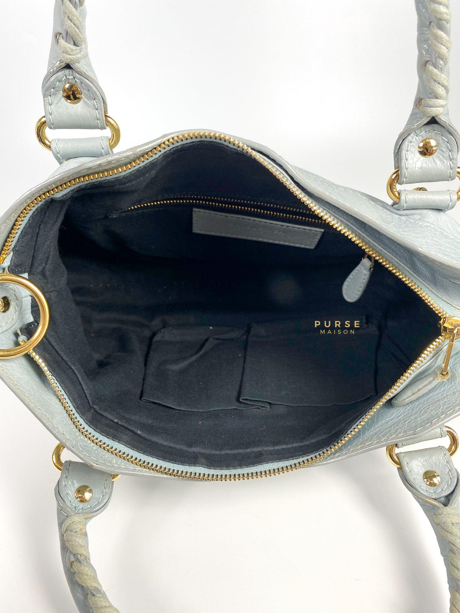 Balenciaga Classic First Gold hardware (Baby Blue)
