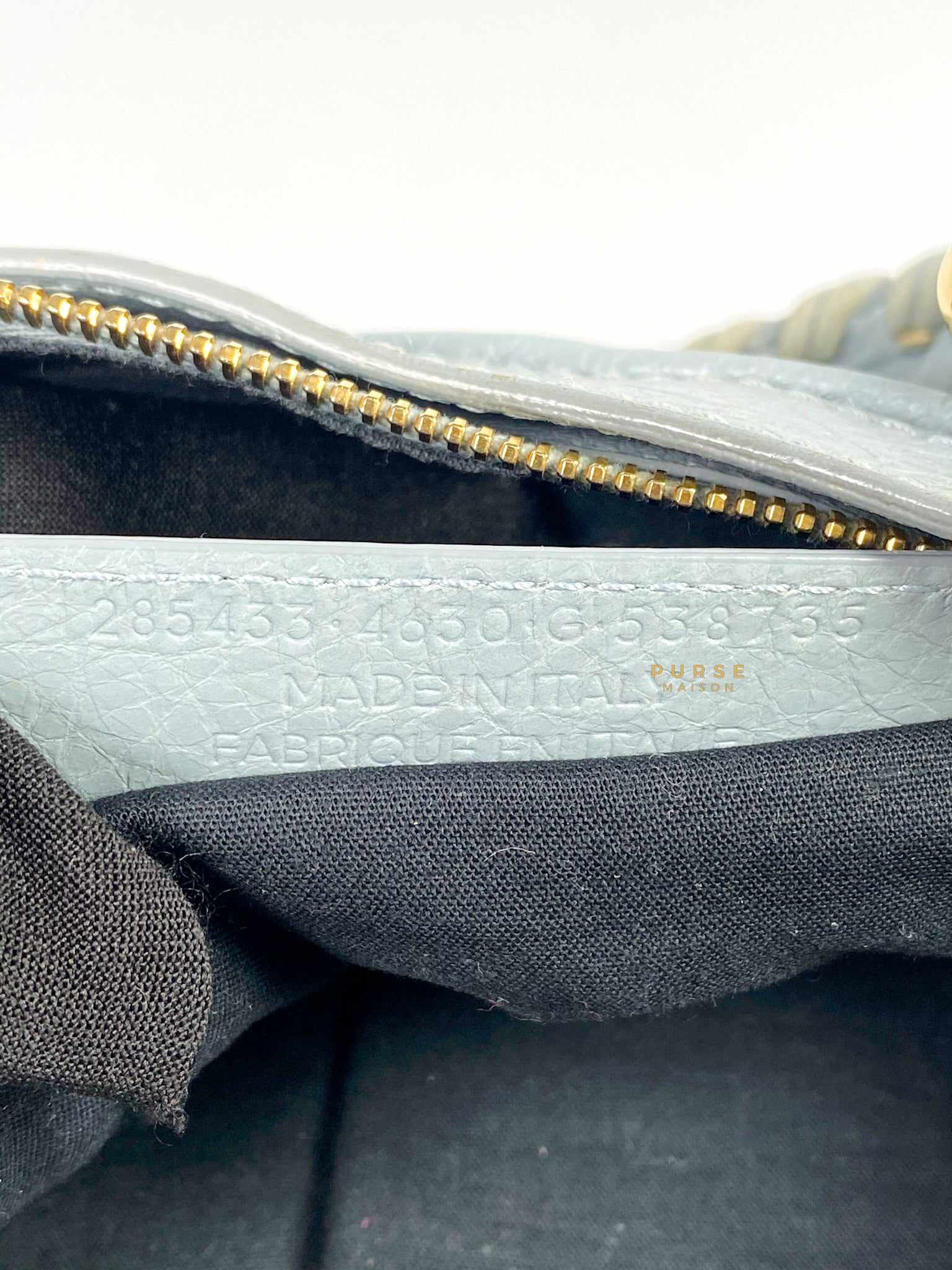 Balenciaga Classic First Gold hardware (Baby Blue)