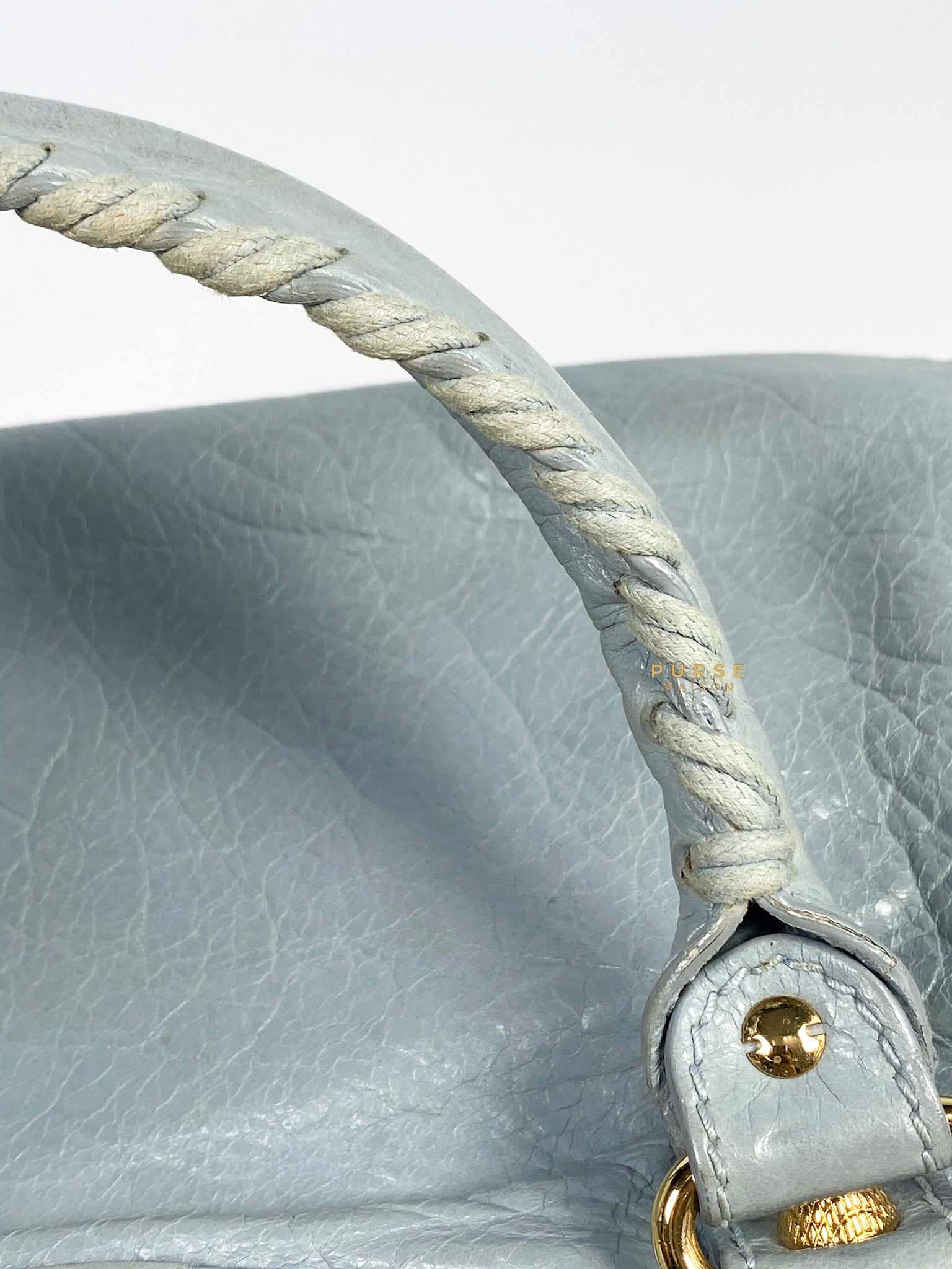 Balenciaga Classic First Gold hardware (Baby Blue)