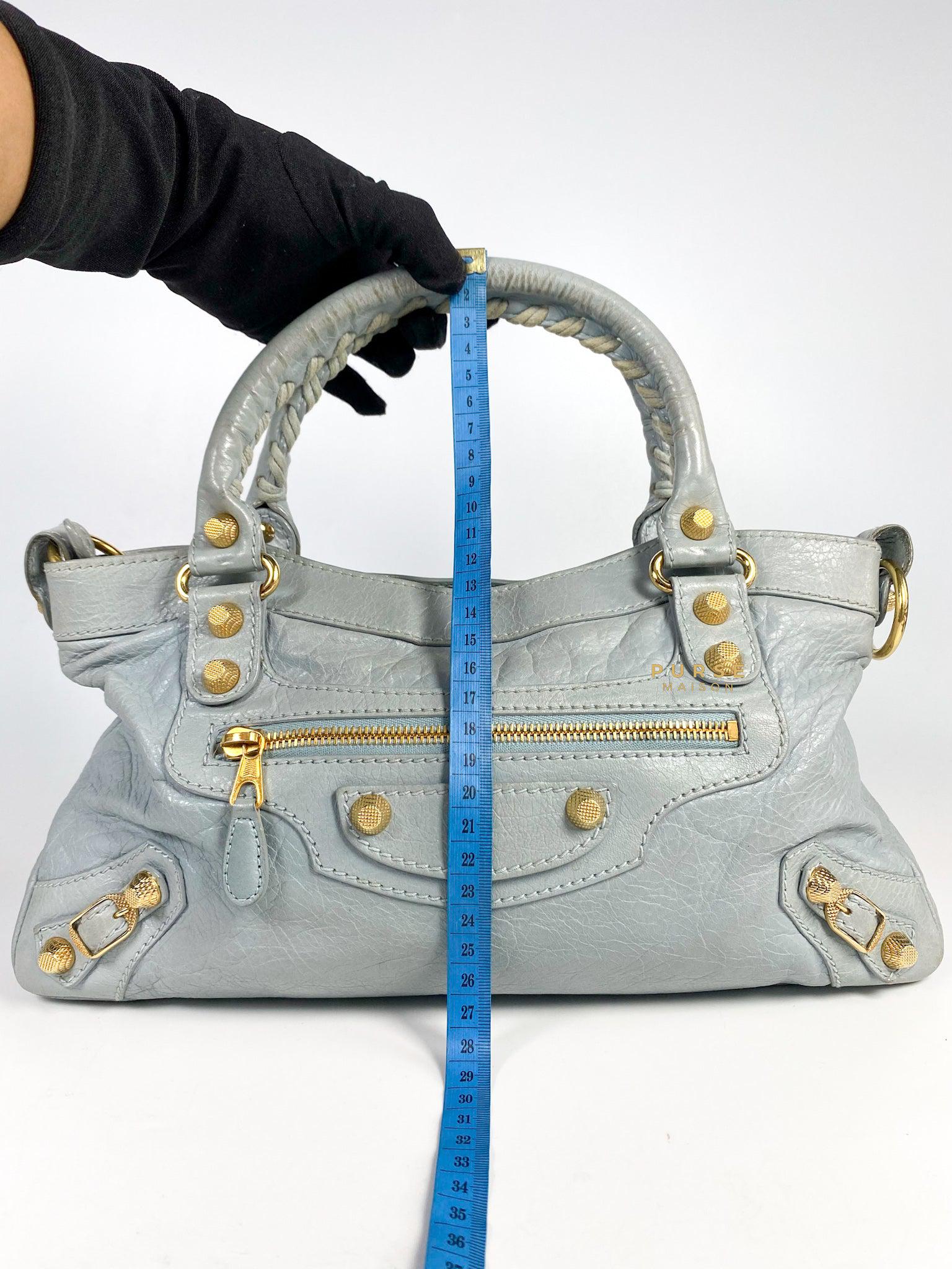 Balenciaga Classic First Gold hardware (Baby Blue)